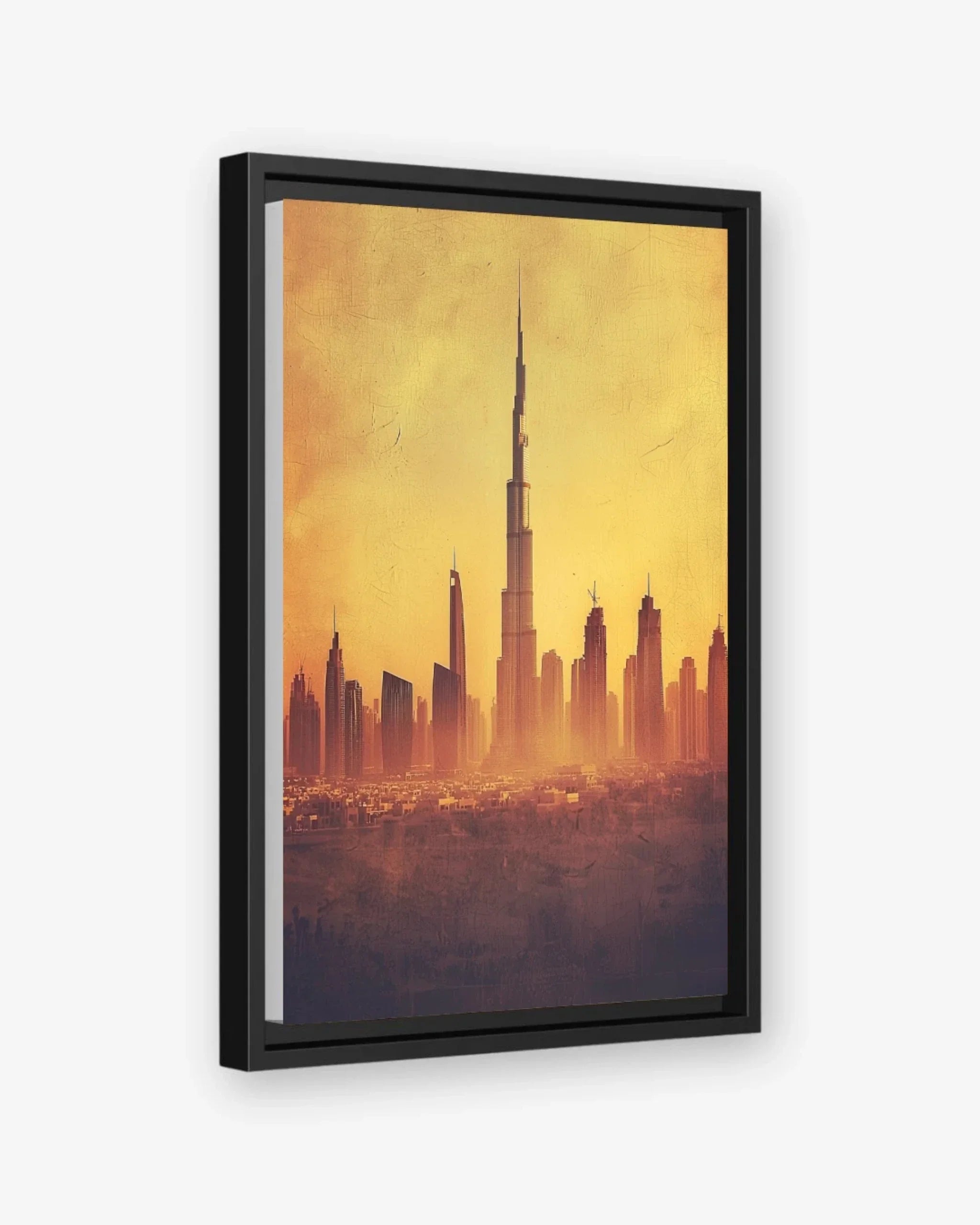 Dubai Horizon Canvas Black Frame Nomad Haus