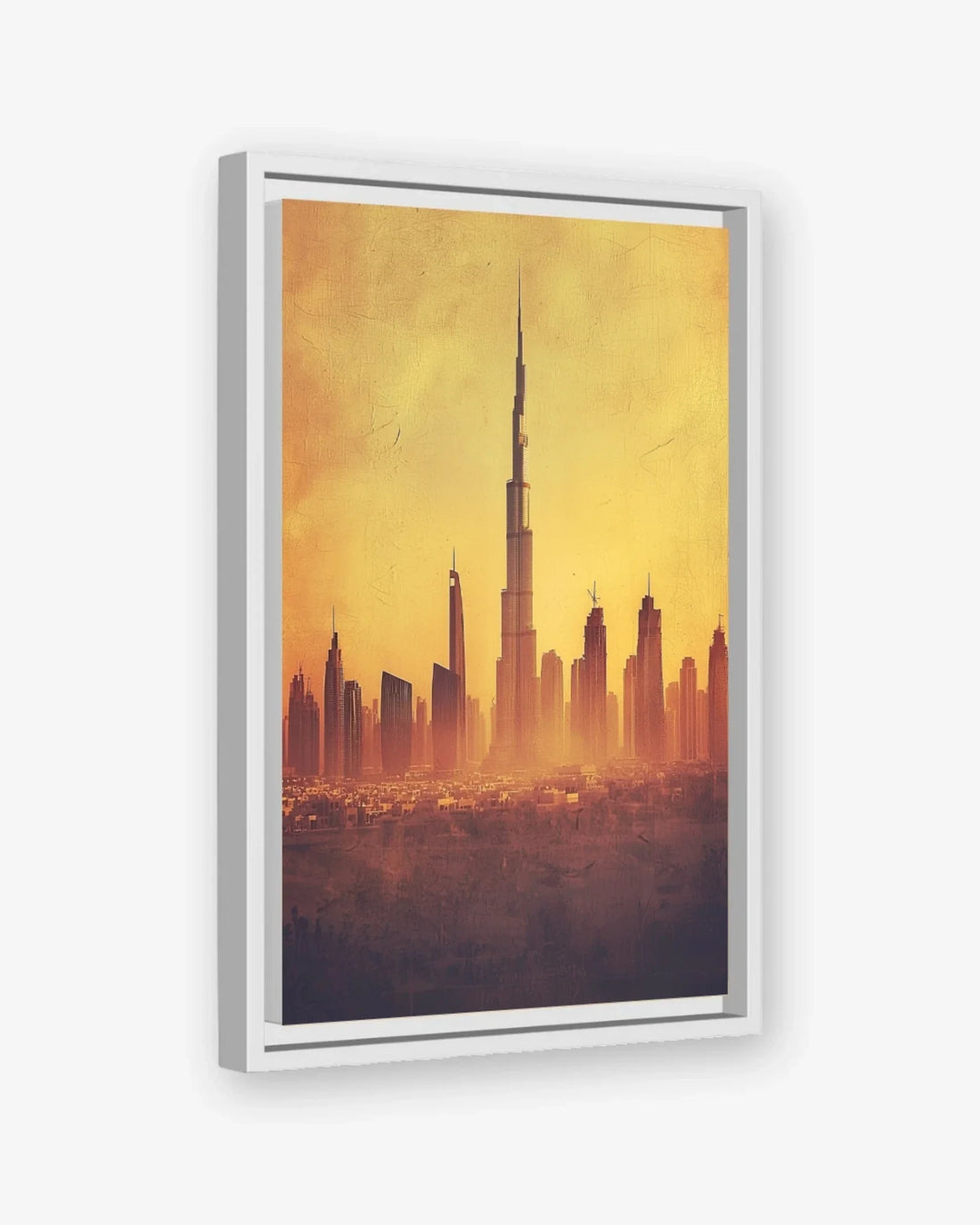 Dubai Horizon Canvas White Frame Nomad Haus