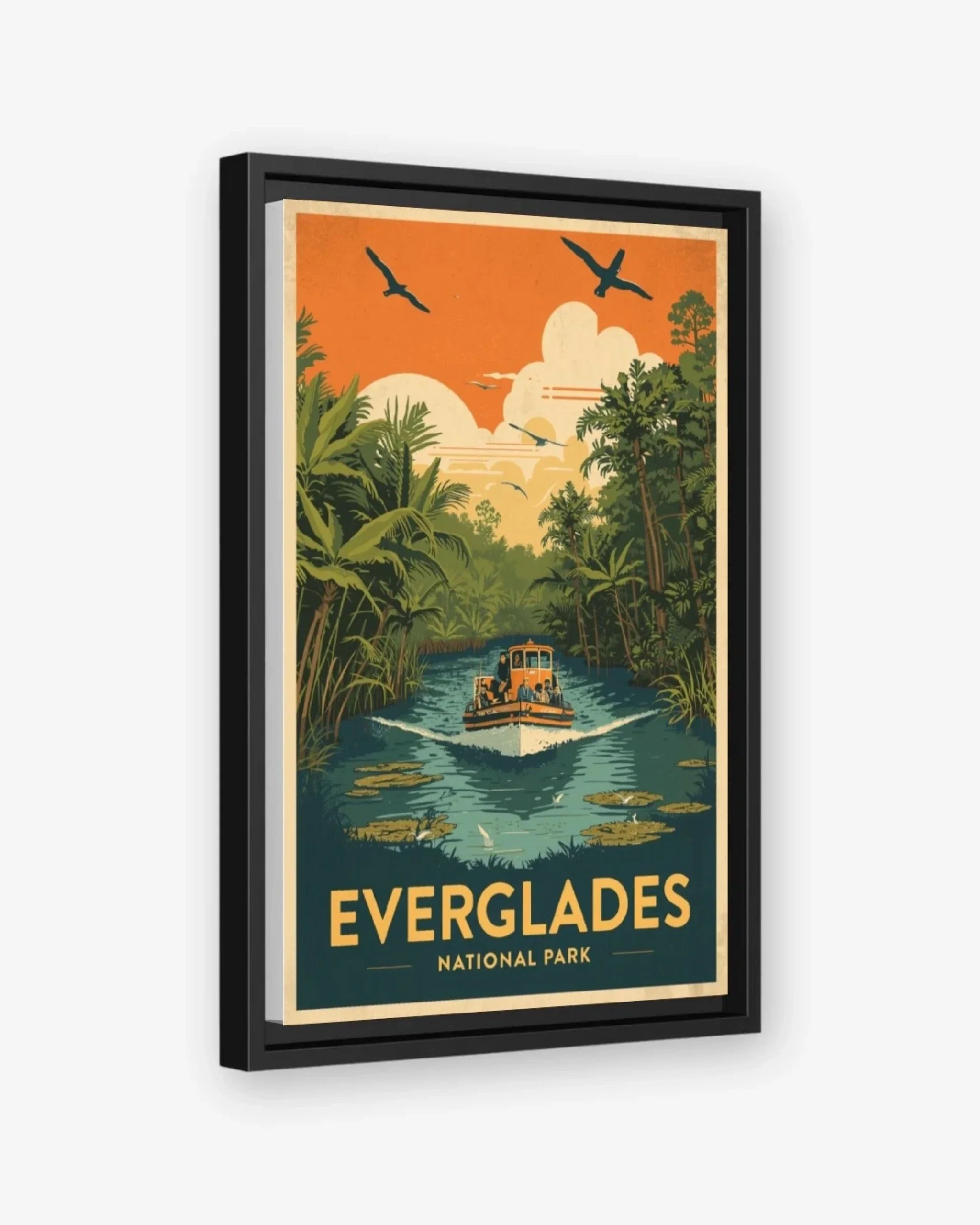Everglades National Park, USA Canvas Black Frame Nomad Haus