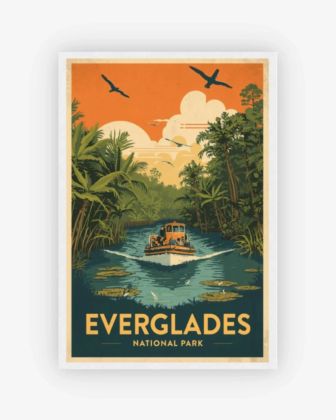 Everglades National Park, USA Poster White Frame Nomad Haus