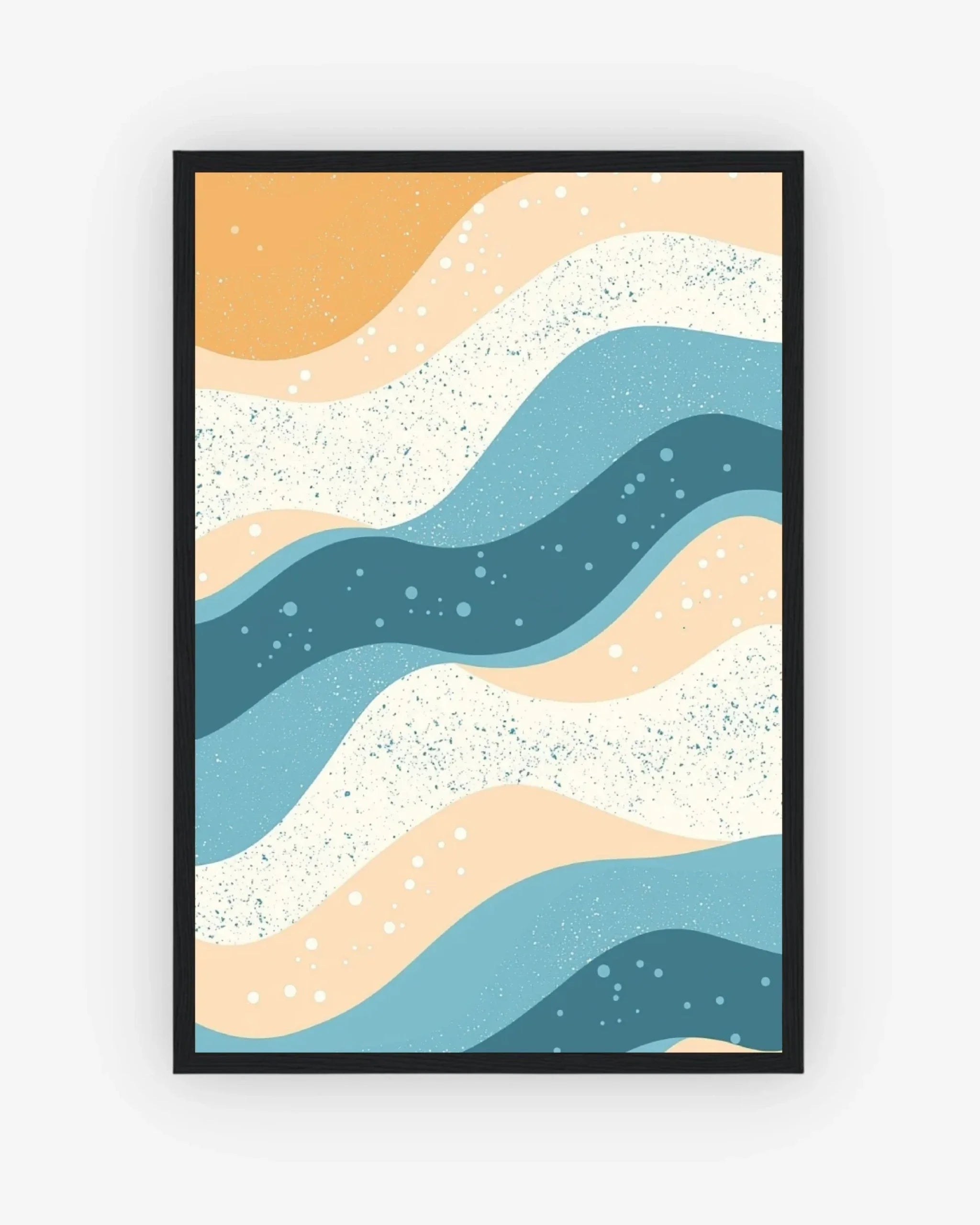 Flow State Poster Black Frame Nomad Haus