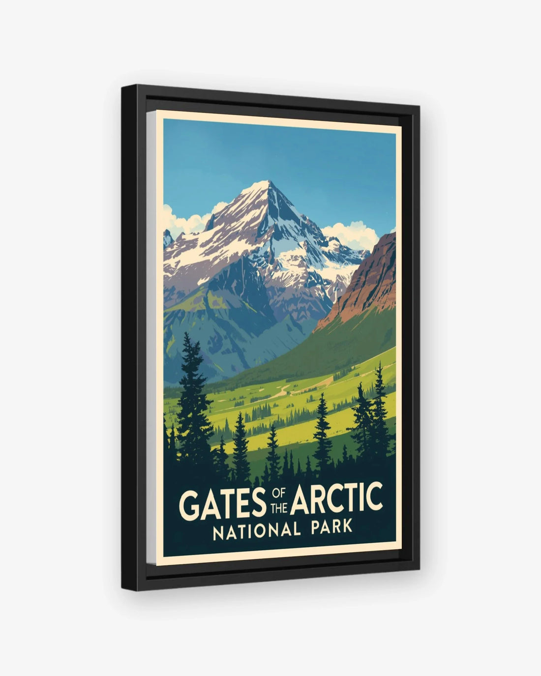 Gates_of_the_Arctic_National_Park_USA canvas with black frame