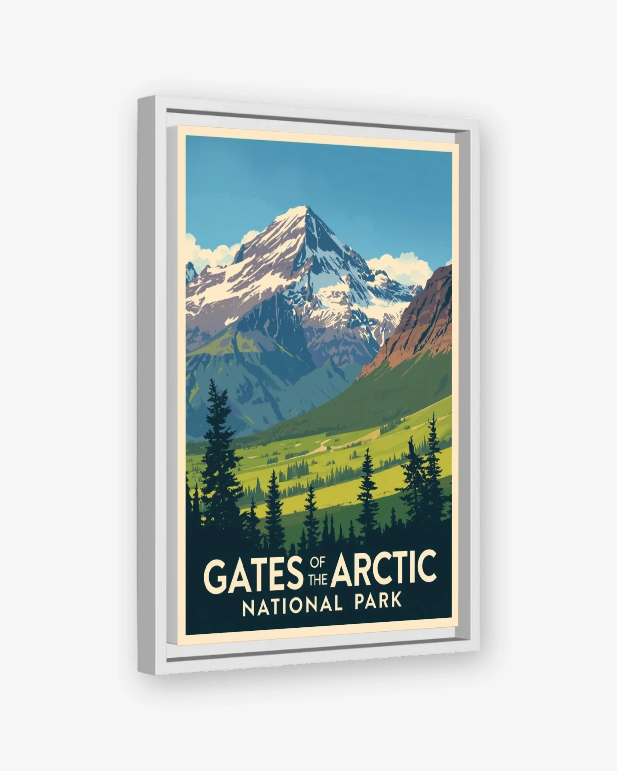 Gates_of_the_Arctic_National_Park_USA canvas with white frame