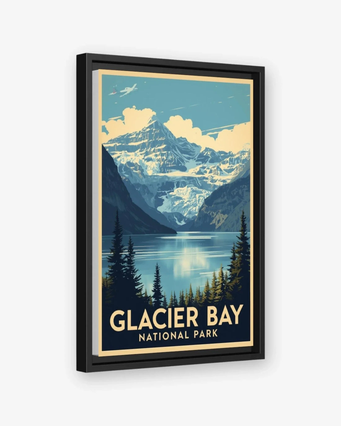 Glacier Bay National Park, USA Canvas Black Frame Nomad Haus