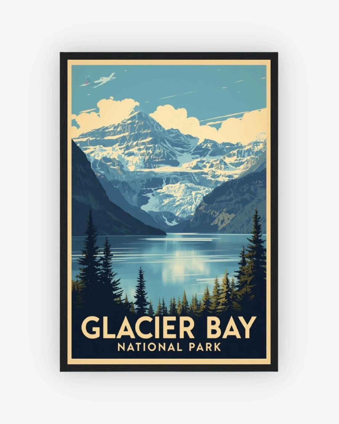 Glacier Bay National Park, USA Poster Black Frame Nomad Haus