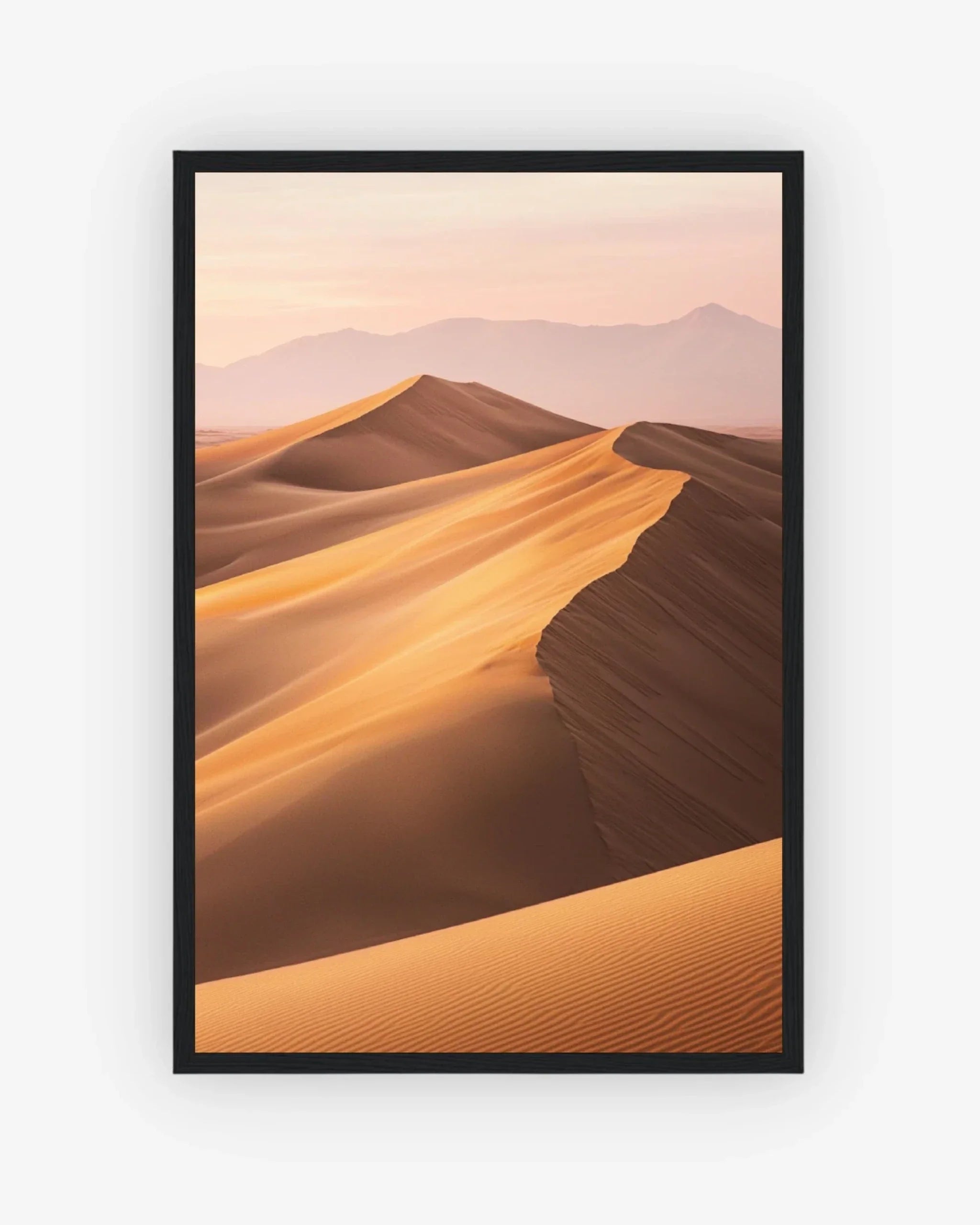 Golden Dune Poster Black Frame Nomad Haus
