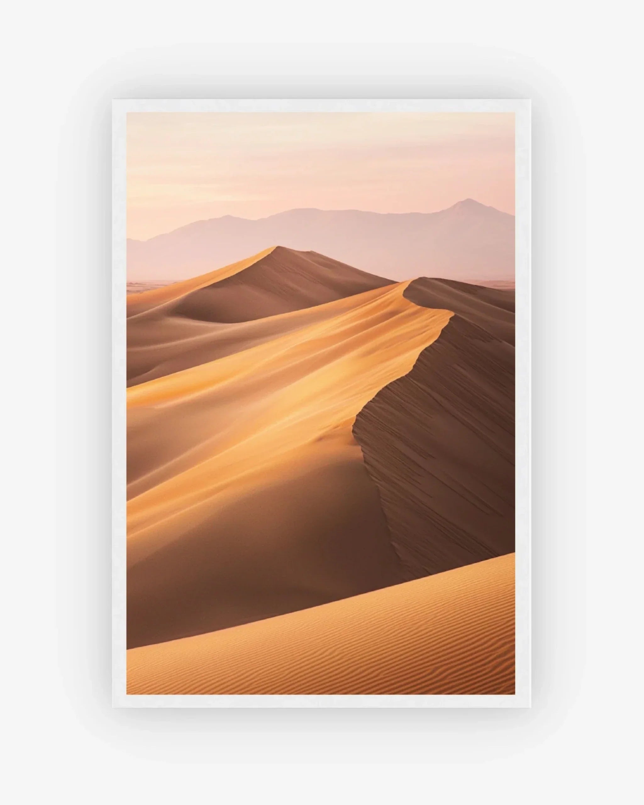Golden Dune Poster White Frame Nomad Haus