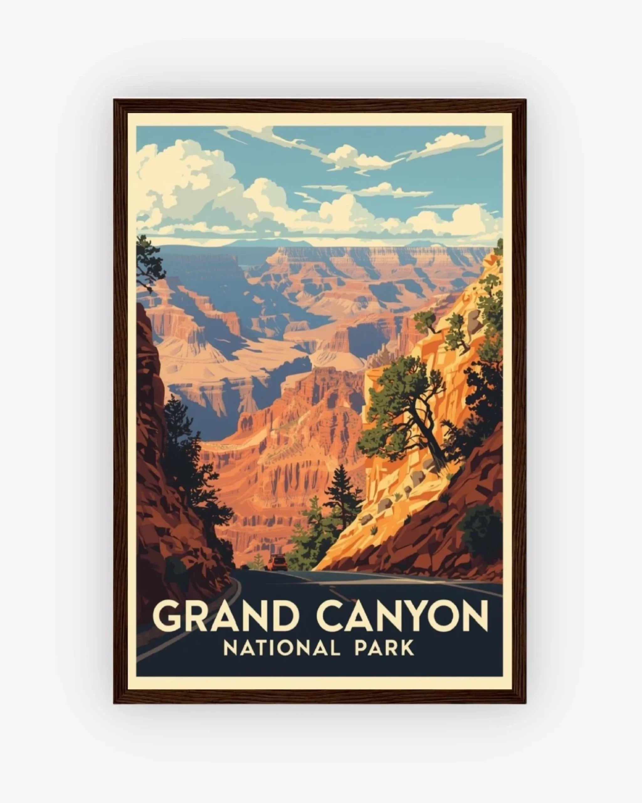 Grand Canyon National Park, USA Poster Dark Wood Frame Nomad Haus