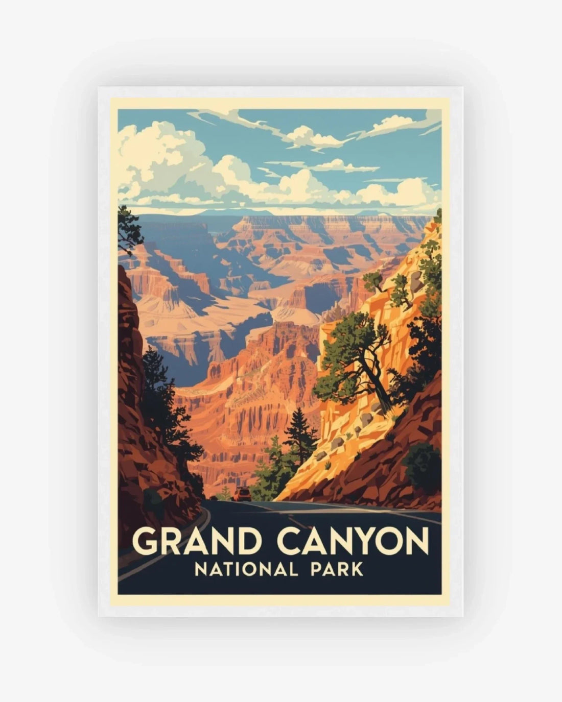 Grand Canyon National Park, USA Poster White Frame Nomad Haus