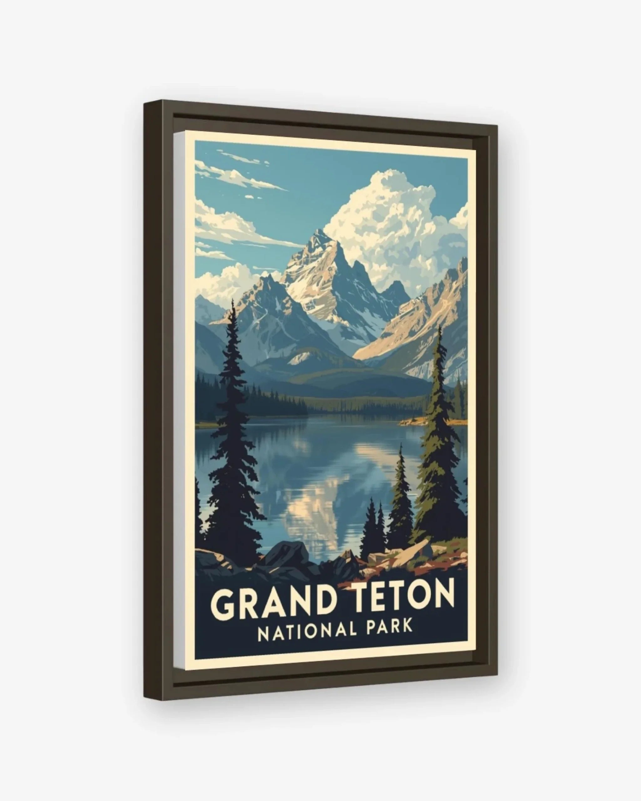 Grand Teton National Park, USA Canva Espresso Frame Nomad Haus