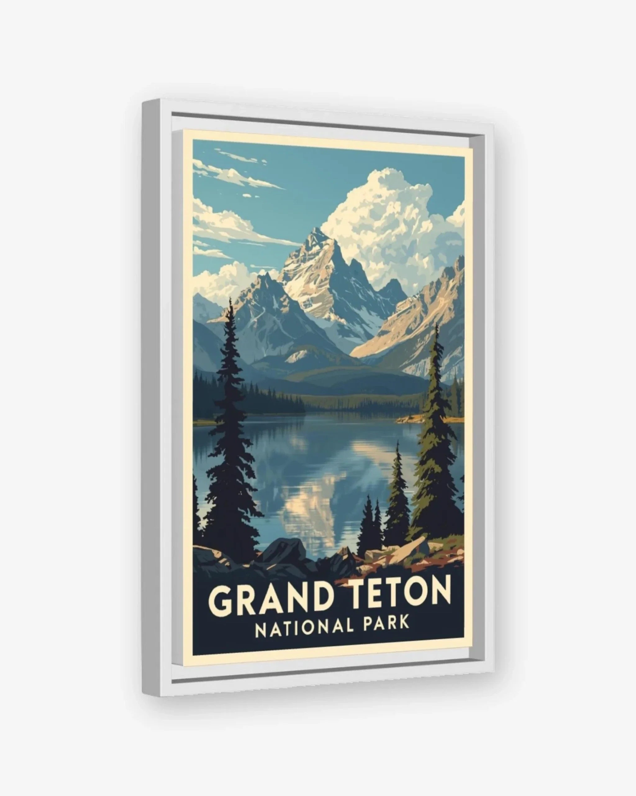 Grand Teton National Park, USA Canvas White Frame Nomad Haus