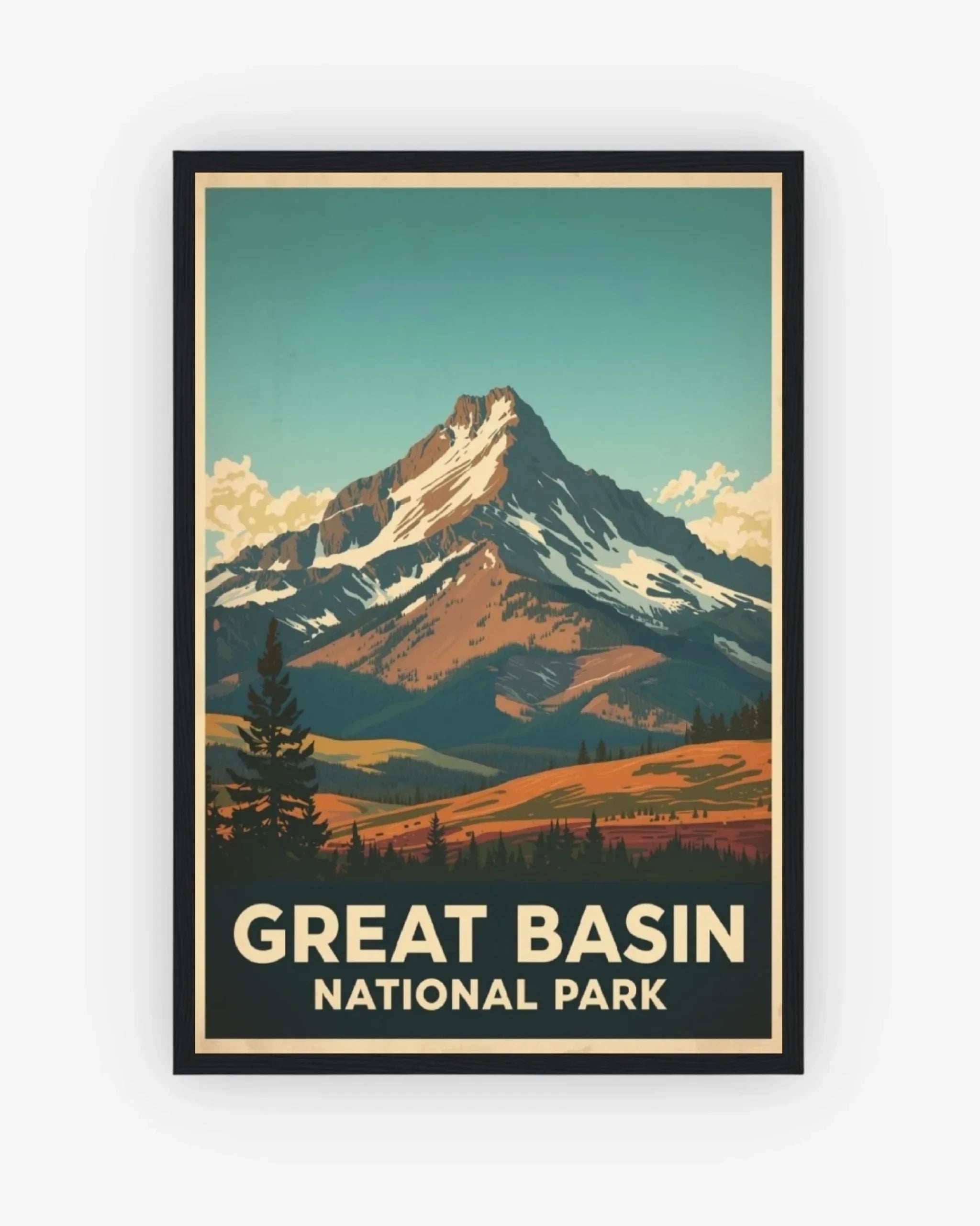 Great Basin National Park, USA Poster Black Frame Nomad Haus