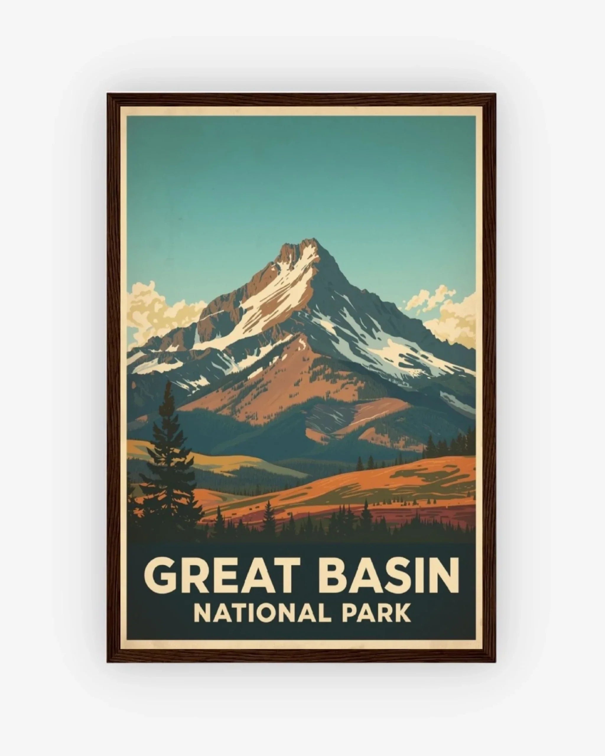 Great Basin National Park, USA Poster Dark Wood Frame Nomad Haus