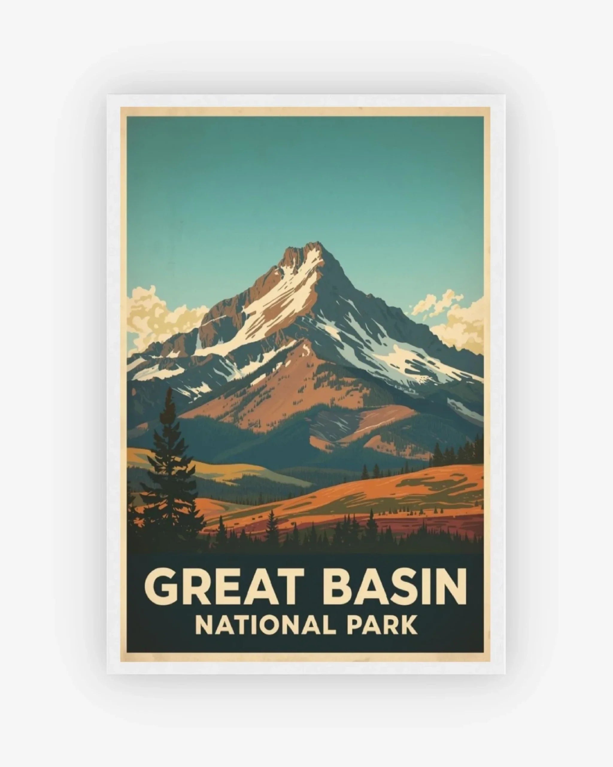 Great Basin National Park, USA Poster White Frame Nomad Haus