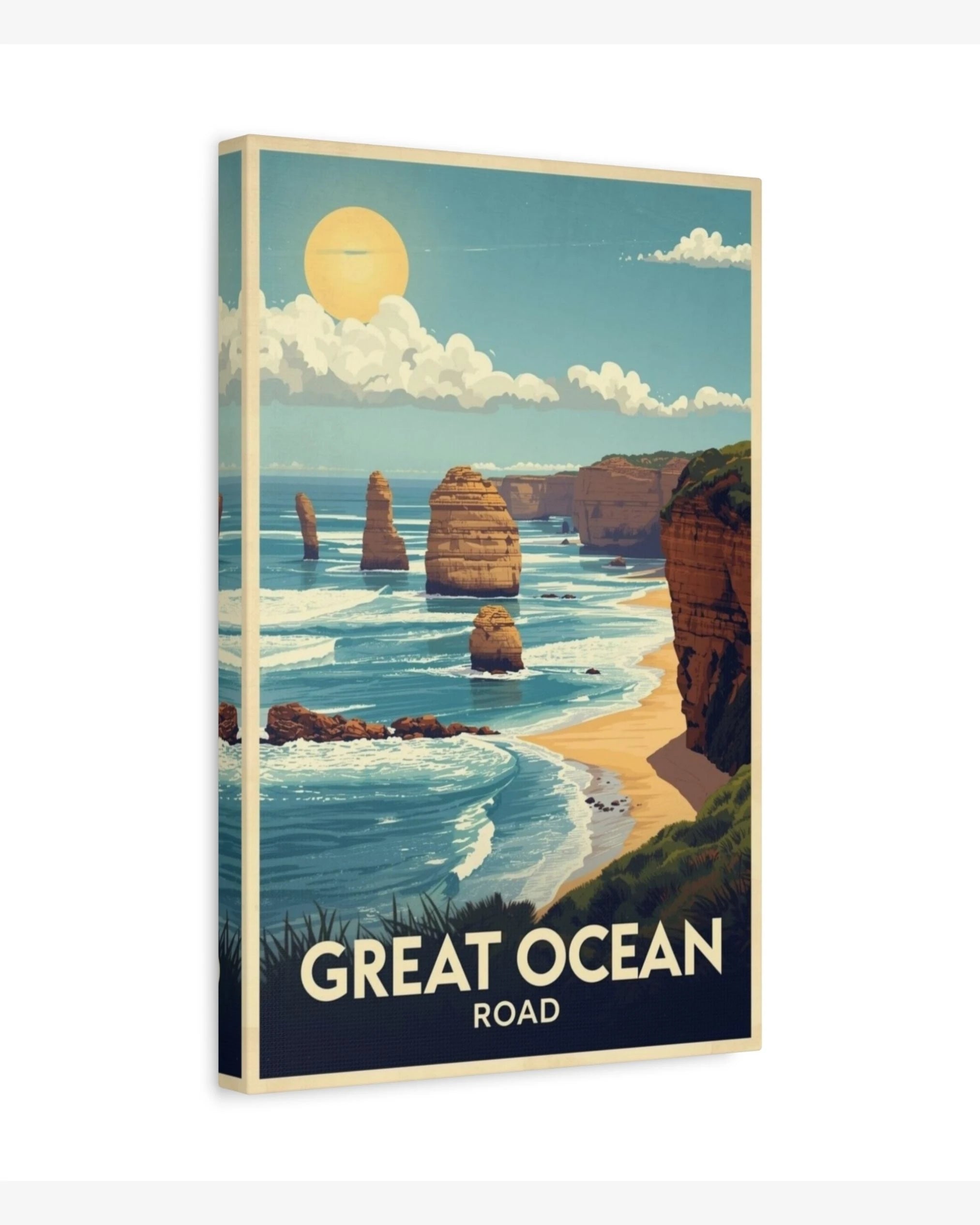 Great Ocean Road travel poster canvas
