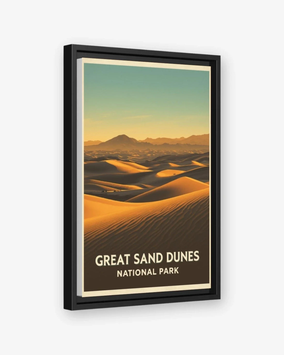 Great Sand Dunes National Park, USA Canvas Black Frame Nomad Haus