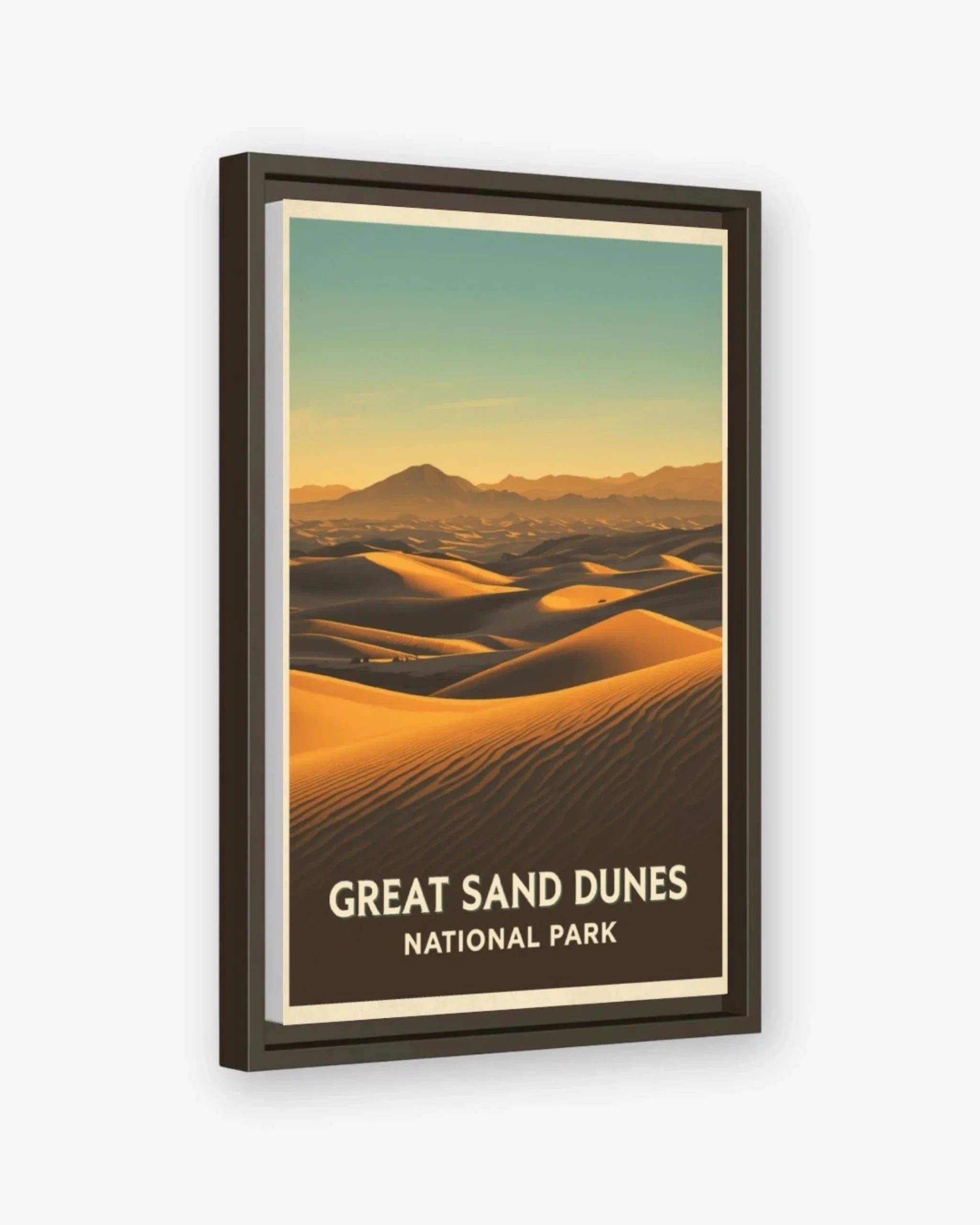 Great Sand Dunes National Park, USA Canva Espresso Frame Nomad Haus
