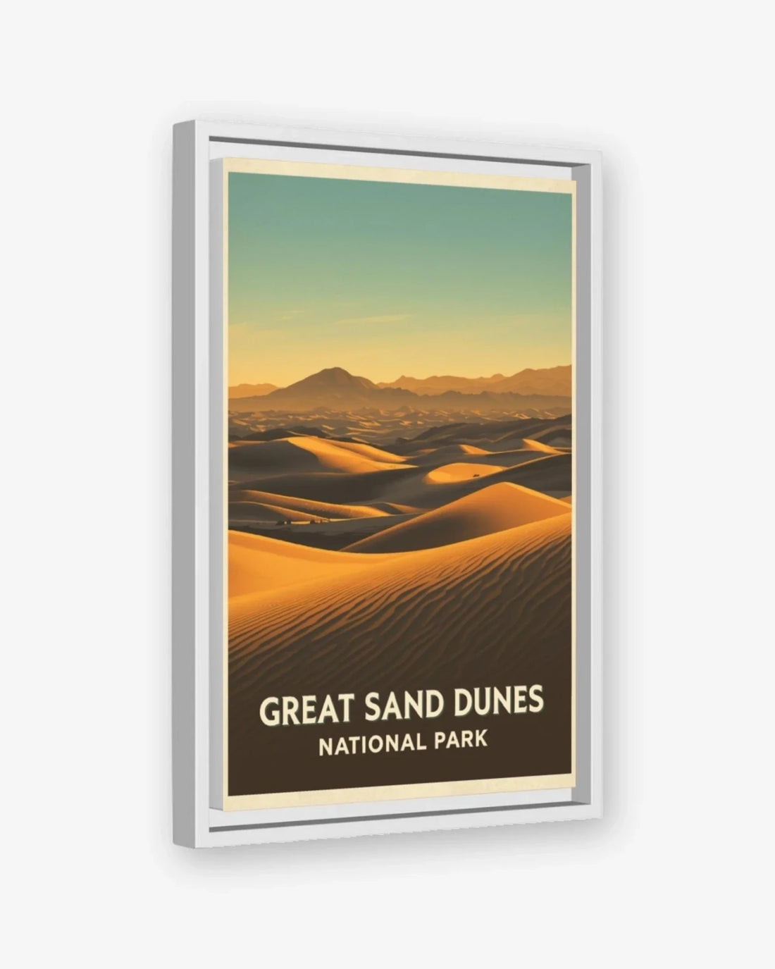 Great Sand Dunes National Park, USA Canvas White Frame Nomad Haus