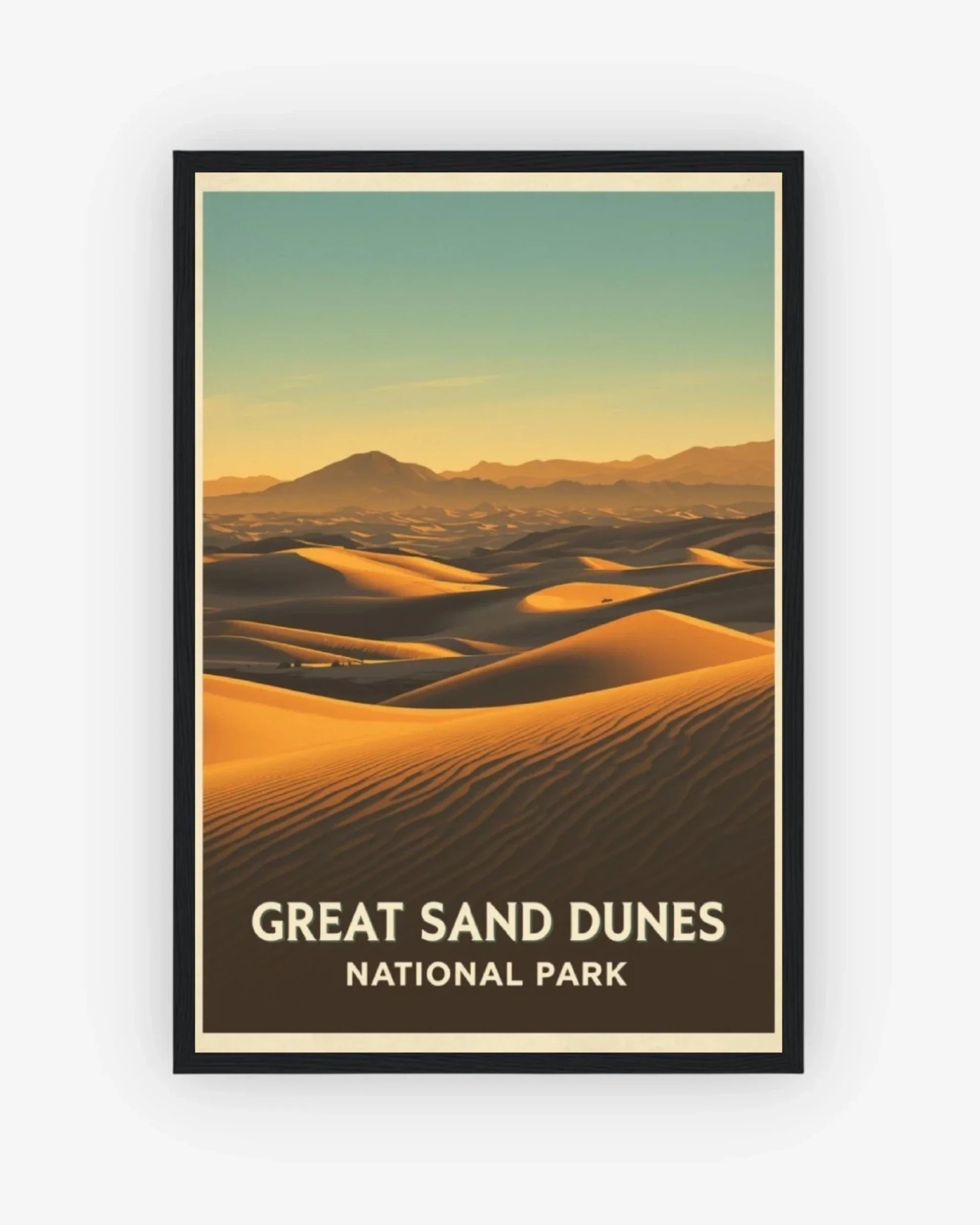 Great Sand Dunes National Park, USA Poster Black Frame Nomad Haus