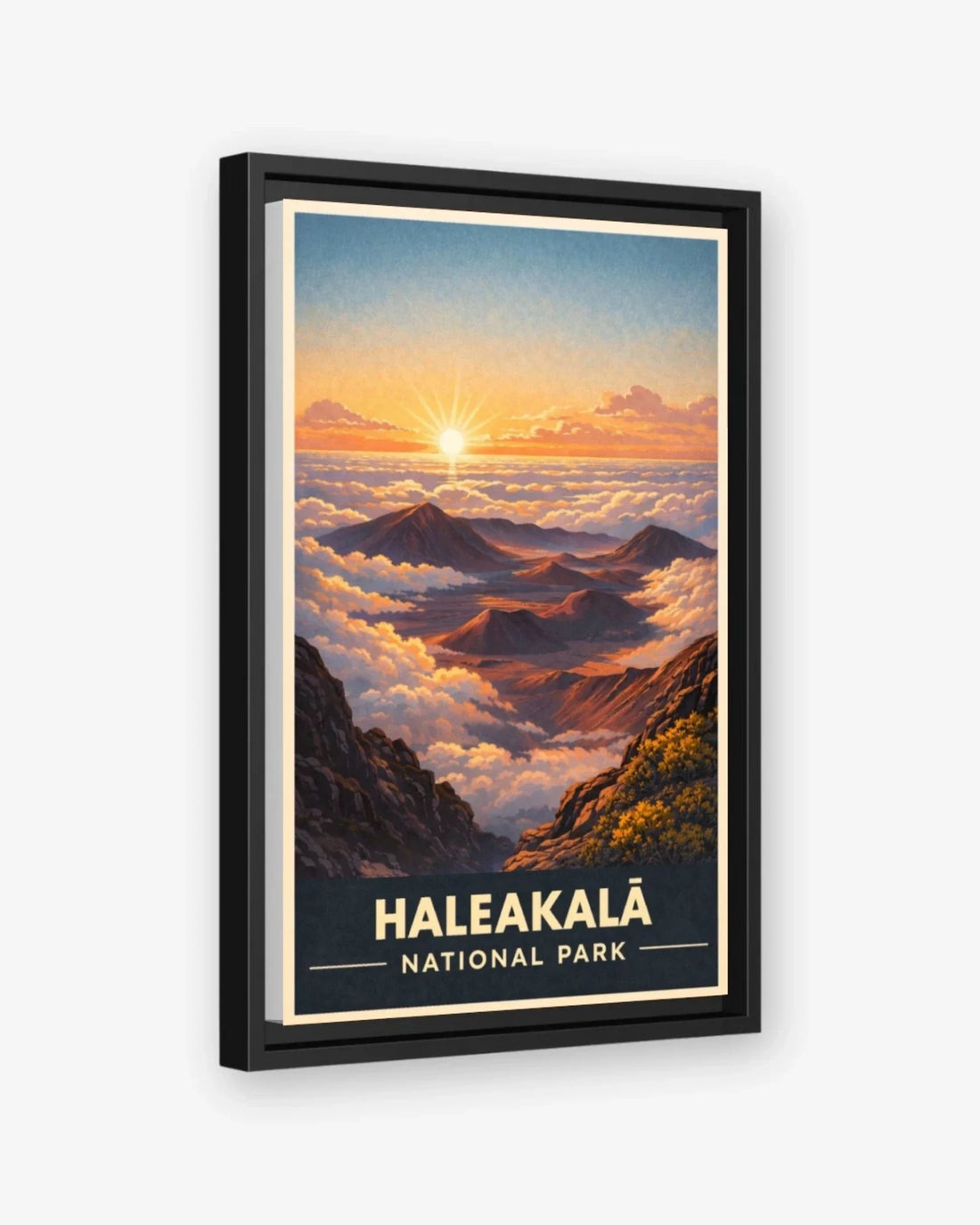 Haleakala National Park, USA Canvas Black Frame Nomad Haus