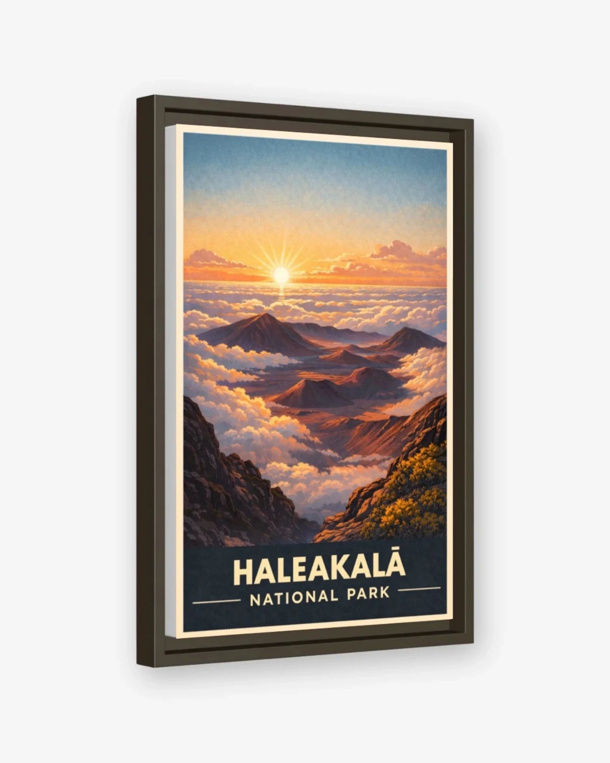 Haleakala National Park, USA Canva Espresso Frame Nomad Haus