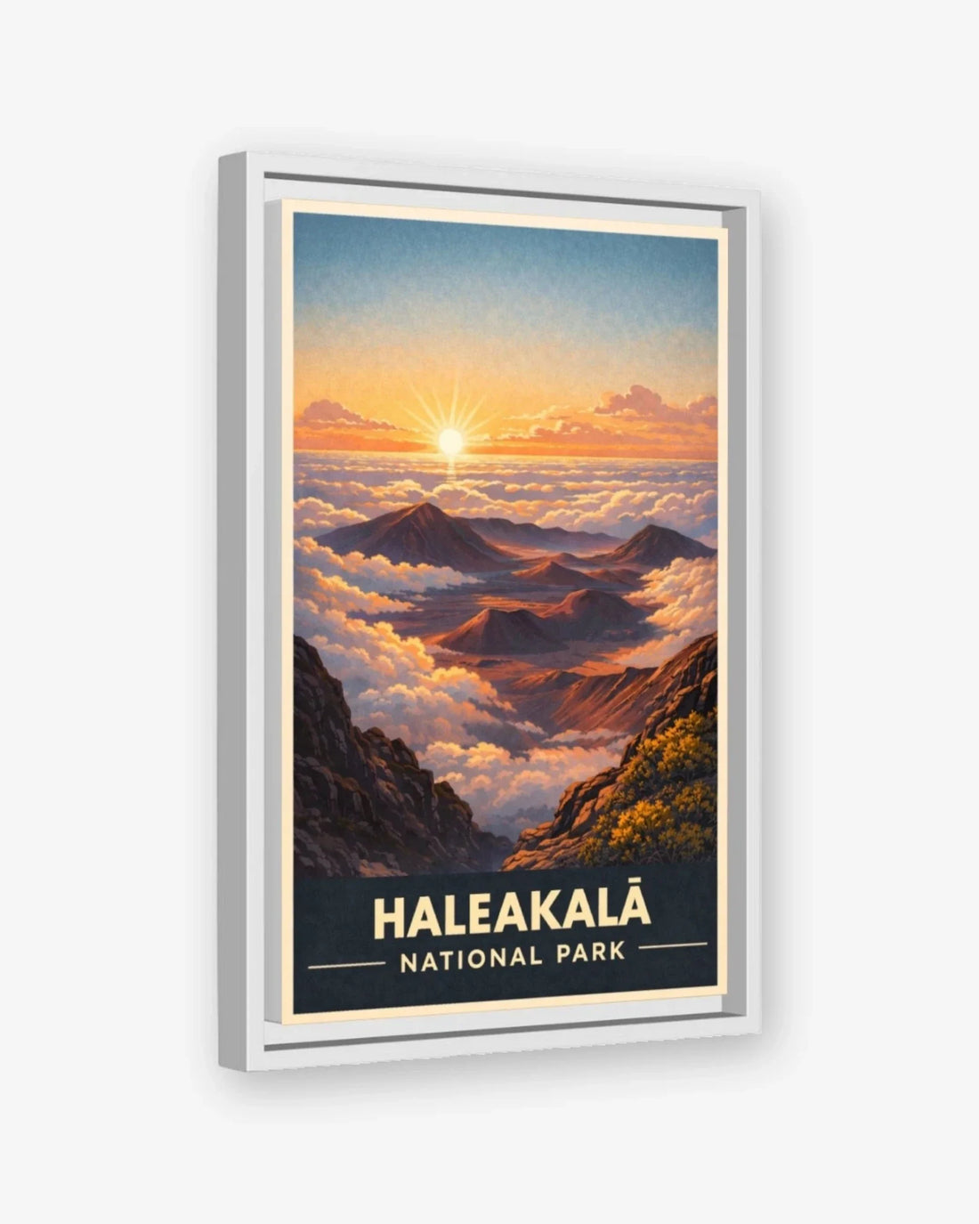 Haleakala National Park, USA Canvas White Frame Nomad Haus