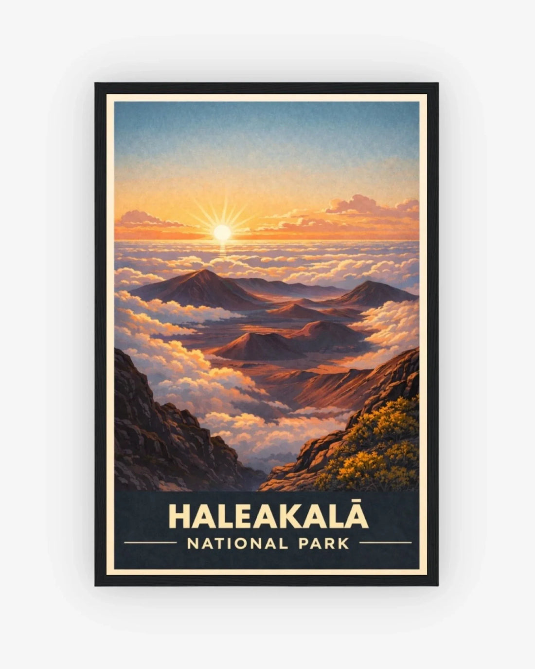 Haleakala National Park, USA Poster Black Frame Nomad Haus