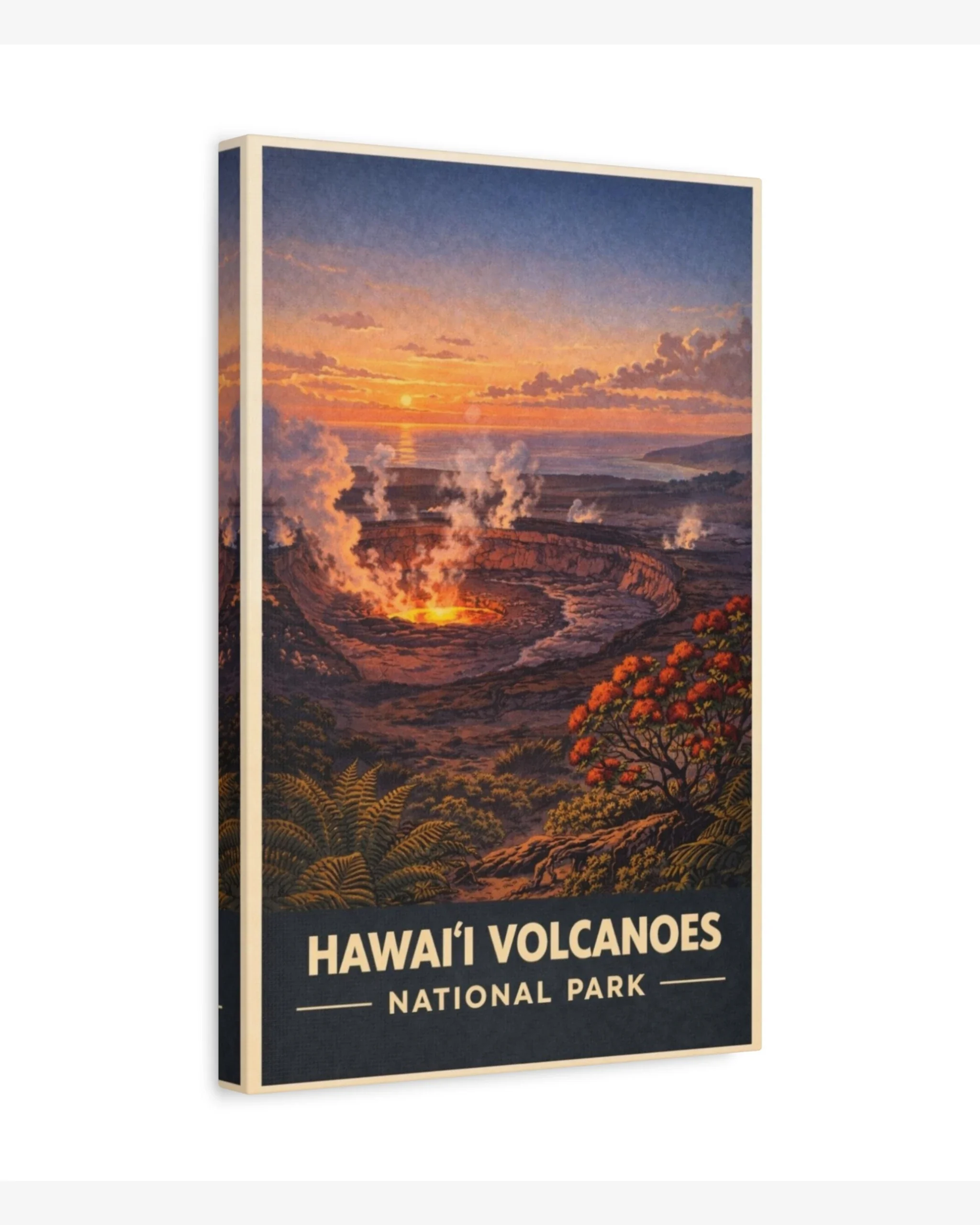 Hawaii Volcanoes National Park, USA Canvas Nomad Haus