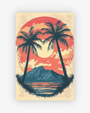 Hawaii Sunset Poster Nomad Haus