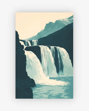 Iceland Falls Poster Nomad Haus