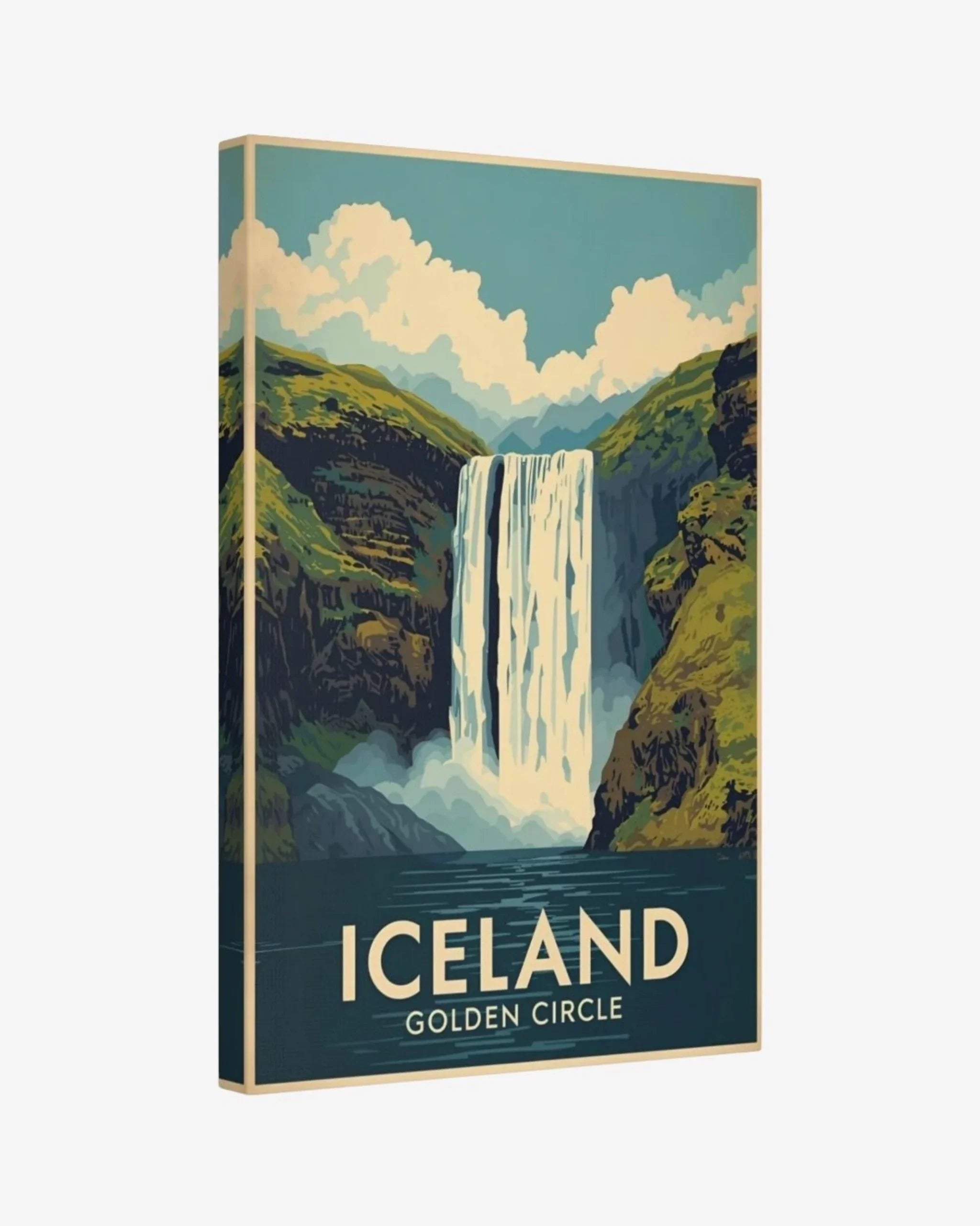 Iceland Skógafoss Waterfall Canvas Nomad Haus