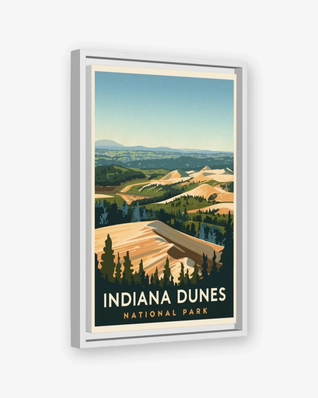 Indiana Dunes National Park, USA Canvas White Frame Nomad Haus