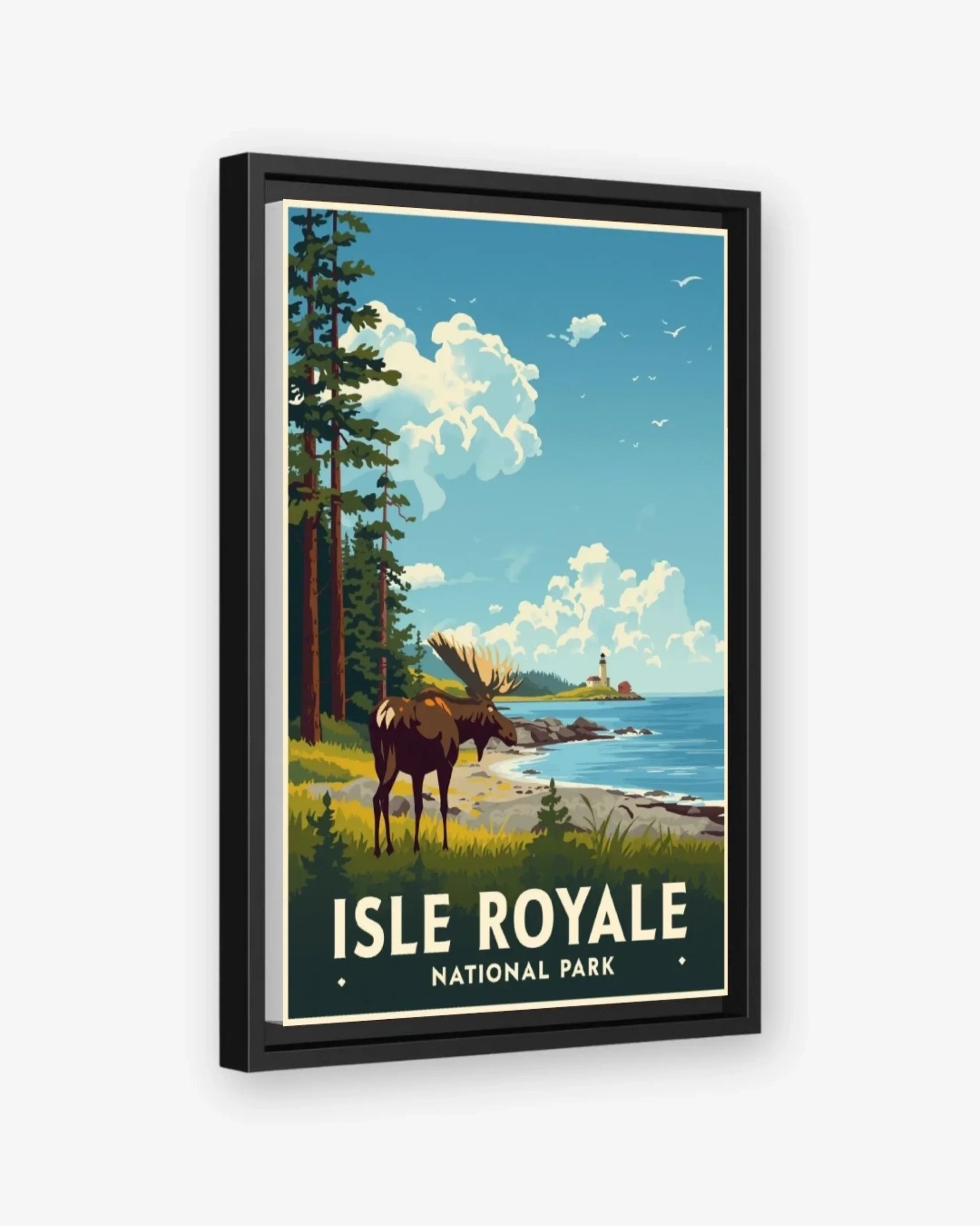 Isle Royale National Park, USA Canvas Black Frame Nomad Haus
