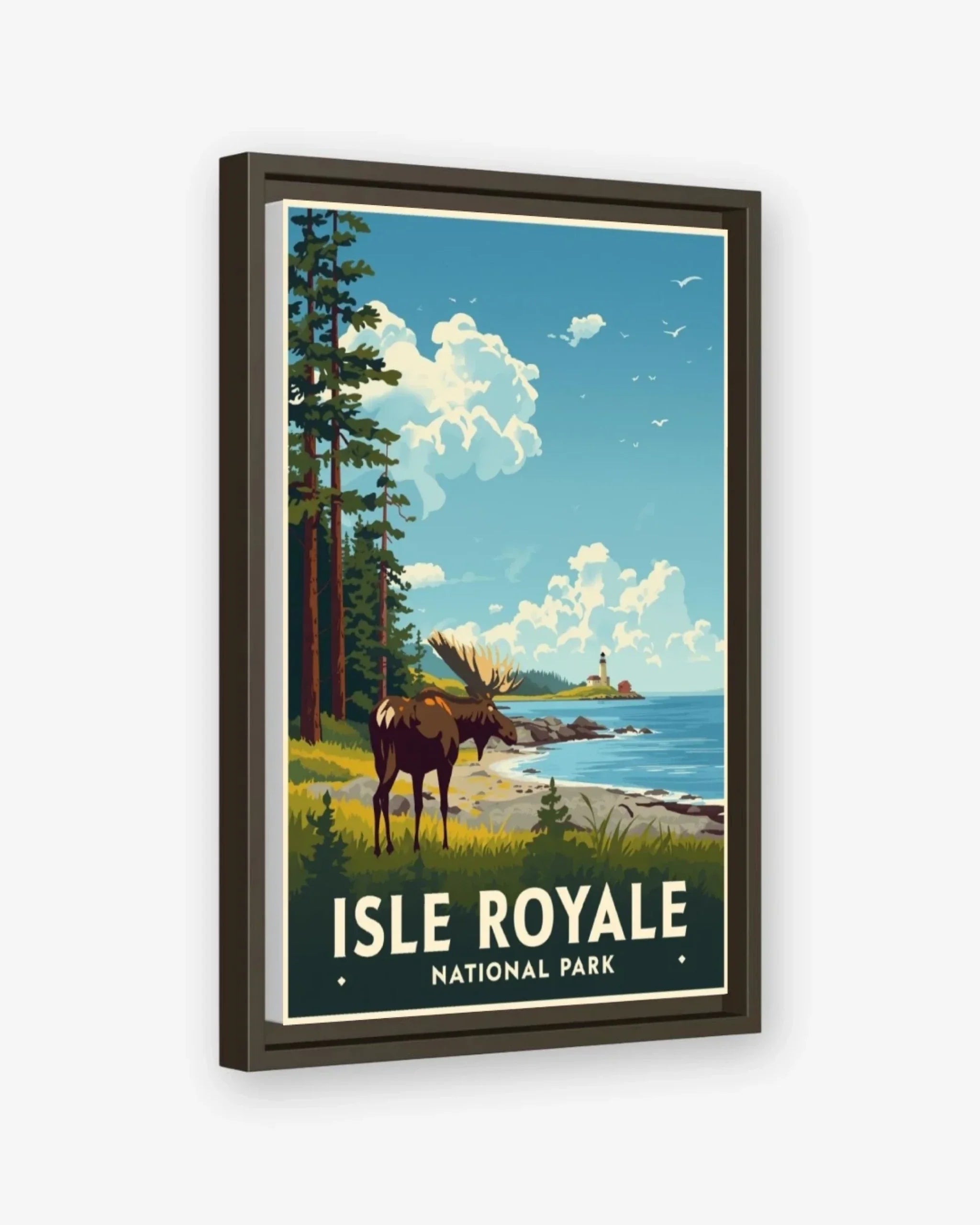 Isle Royale National Park, USA Canva Espresso Frame Nomad Haus
