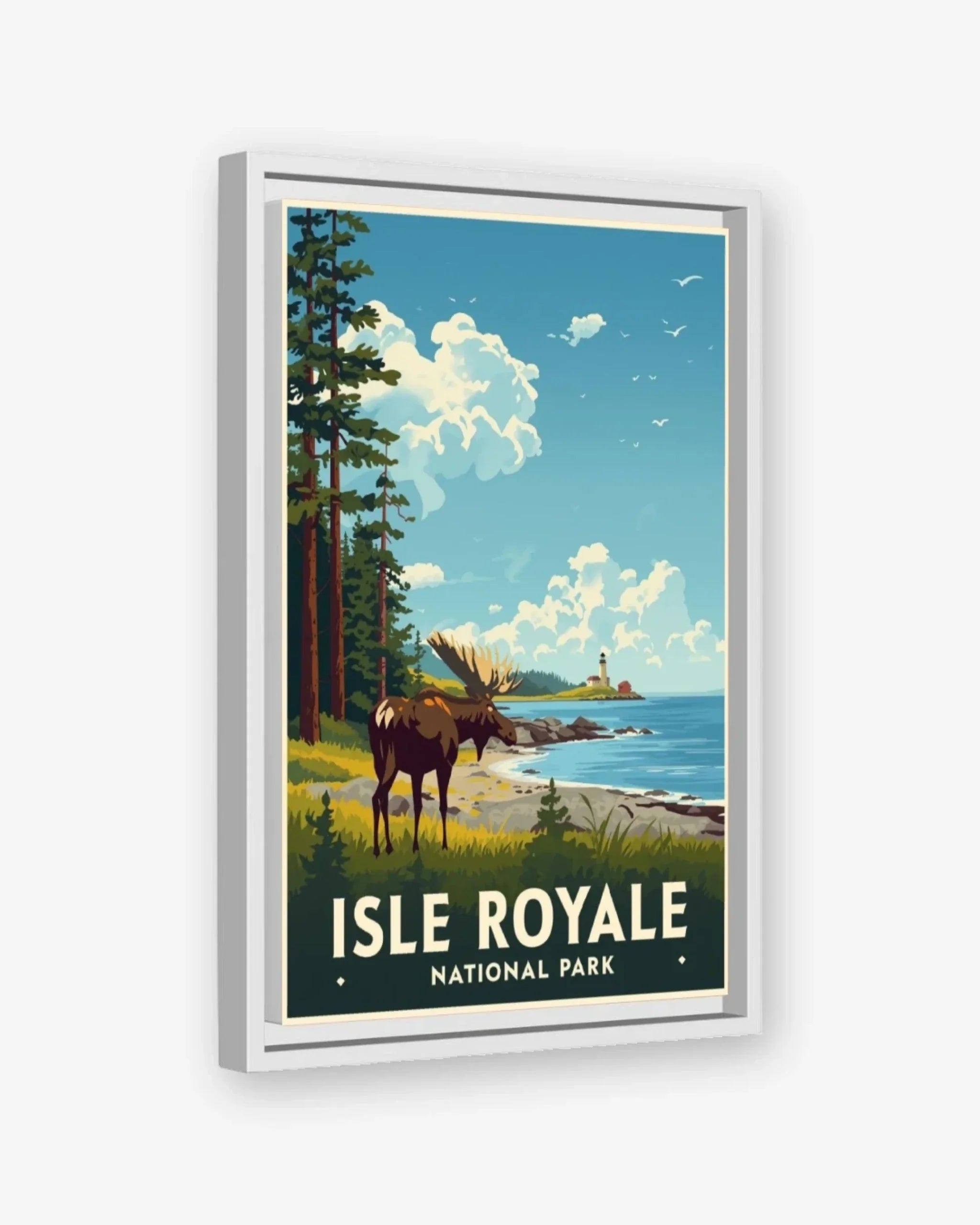 Isle Royale National Park, USA Canvas White Frame Nomad Haus