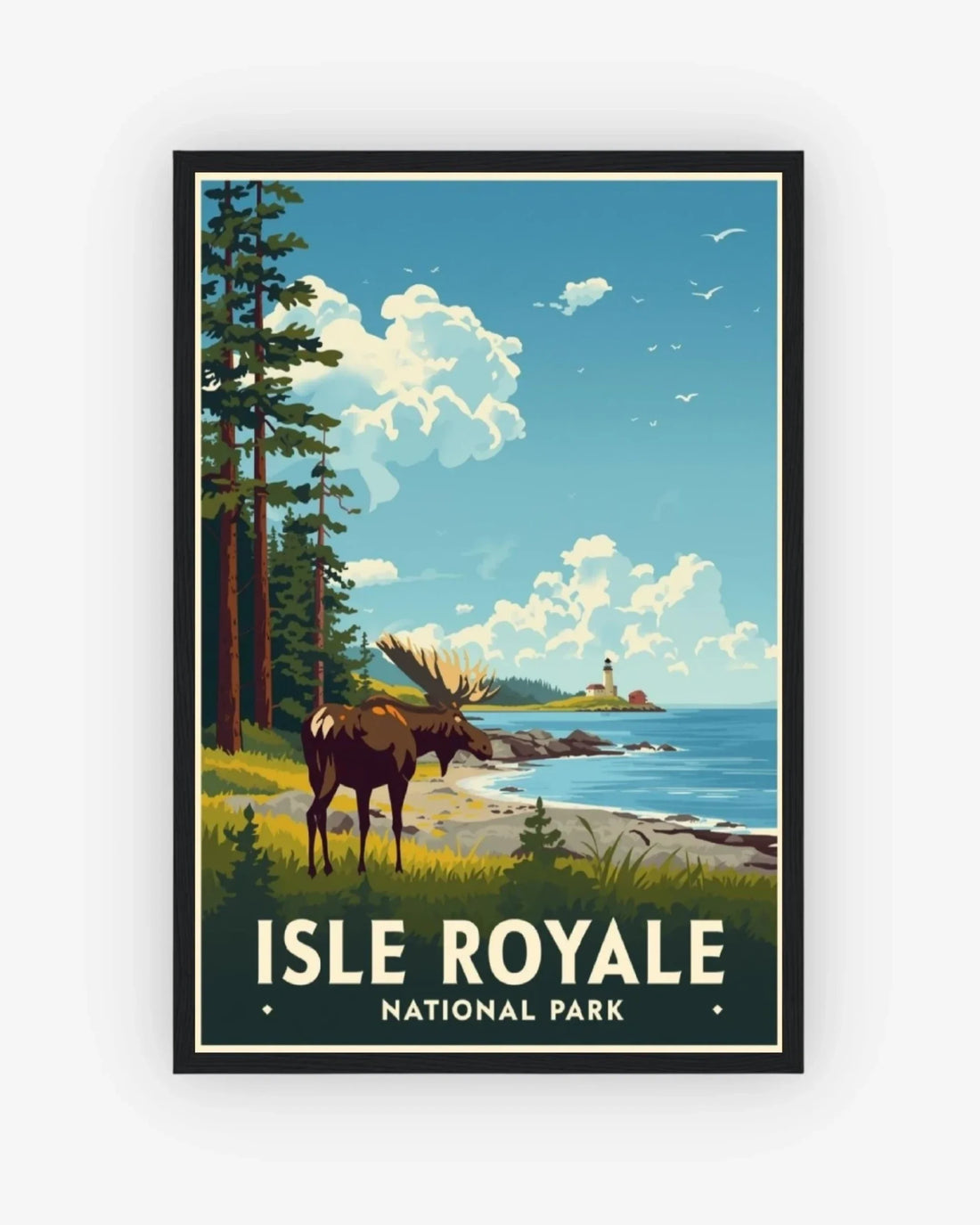 Isle Royale National Park, USA Poster Black Frame Nomad Haus