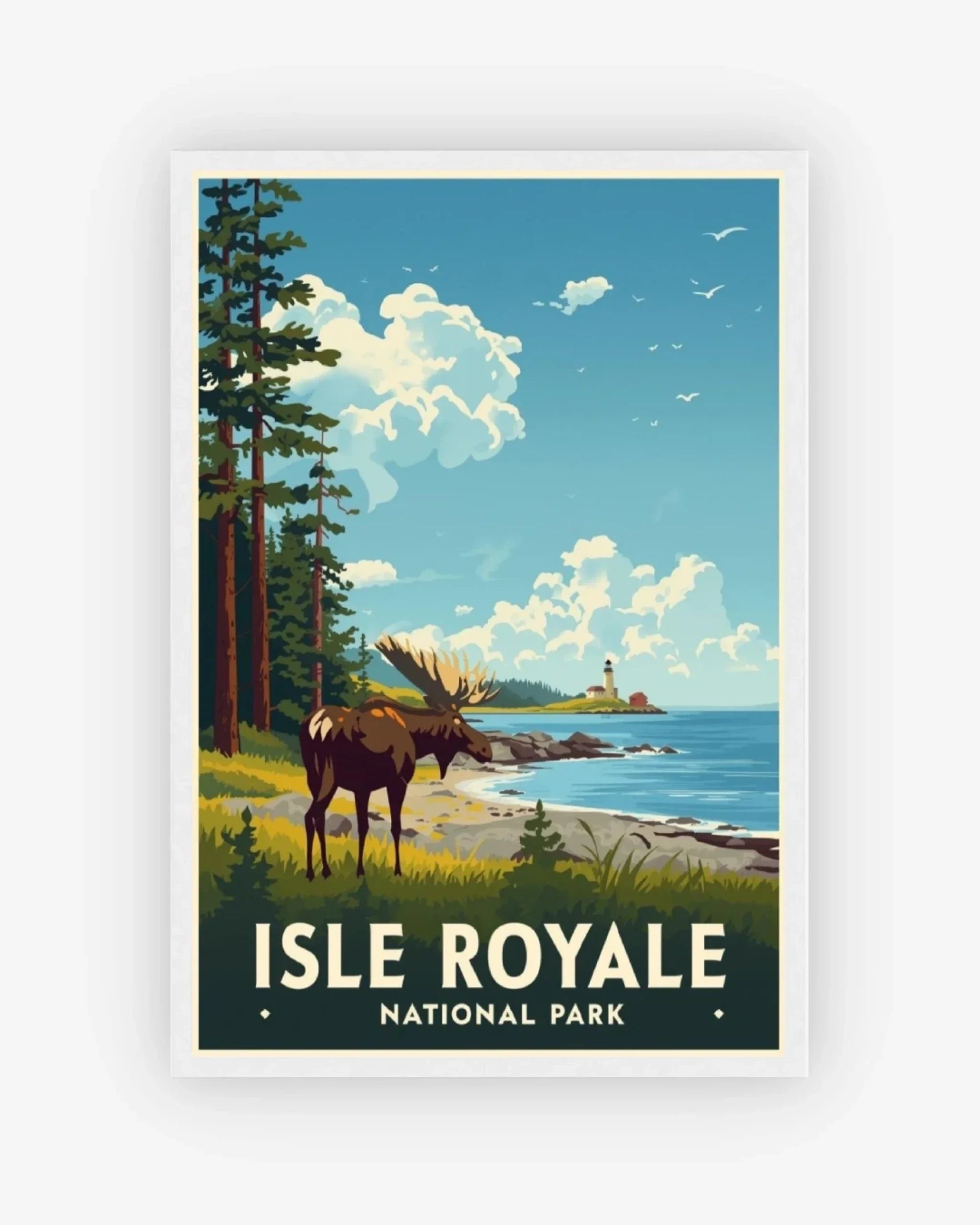 Isle Royale National Park, USA Poster White Frame Nomad Haus