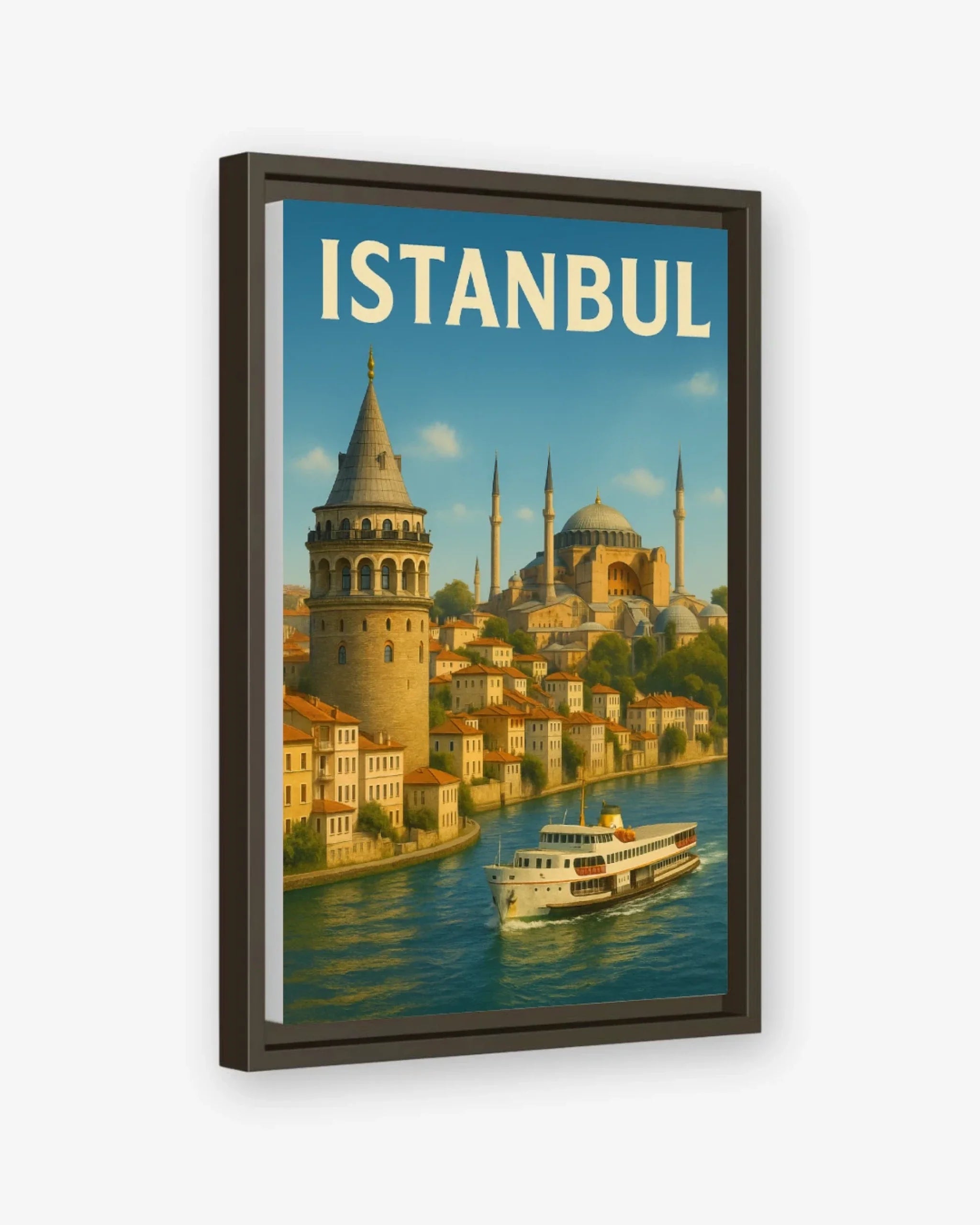 Istanbul, Turkey Canvas Espresso Frame Nomad Haus