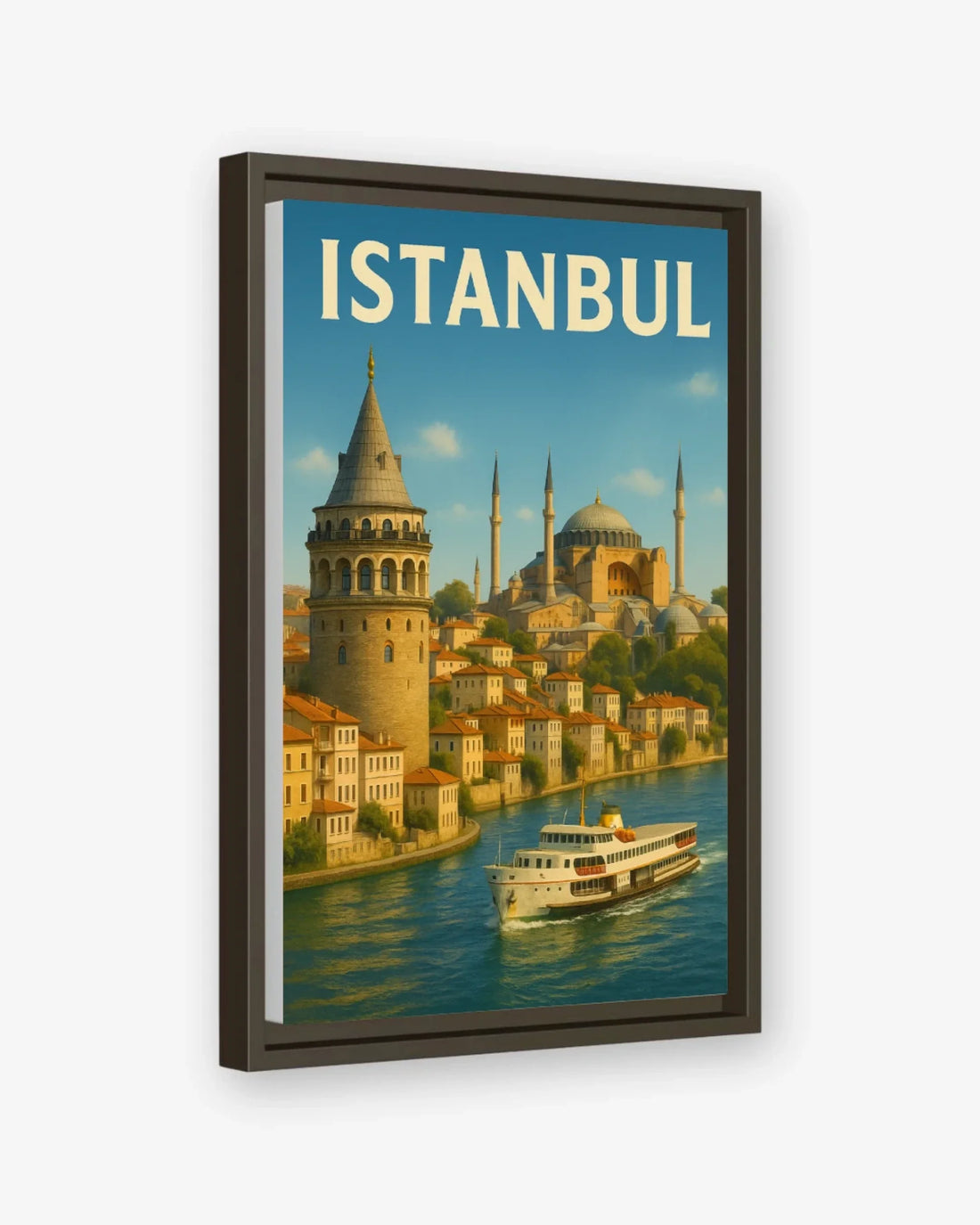Istanbul, Turkey Canvas Espresso Frame Nomad Haus