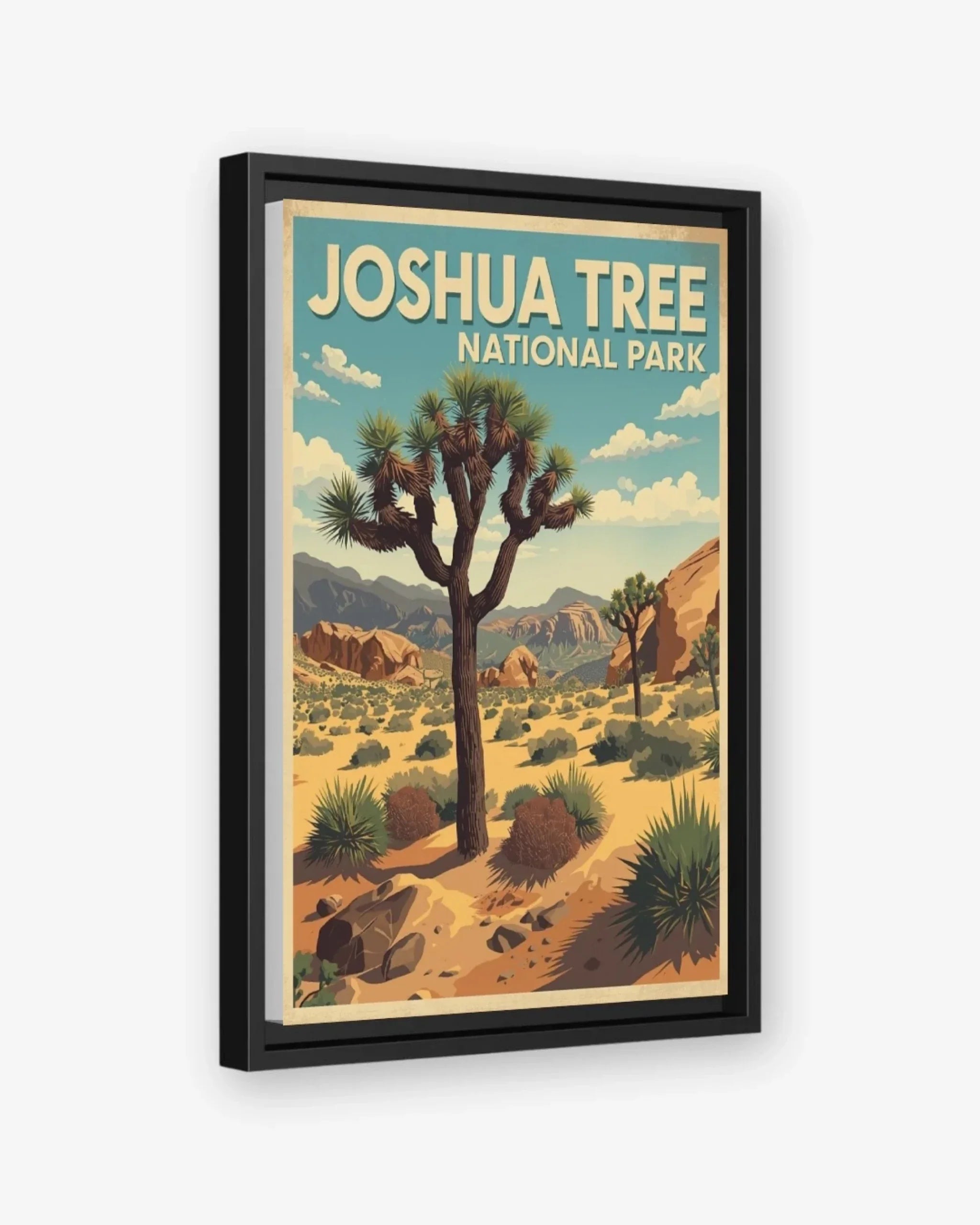 Joshua Tree National Park, USA Canvas Black Frame Nomad Haus