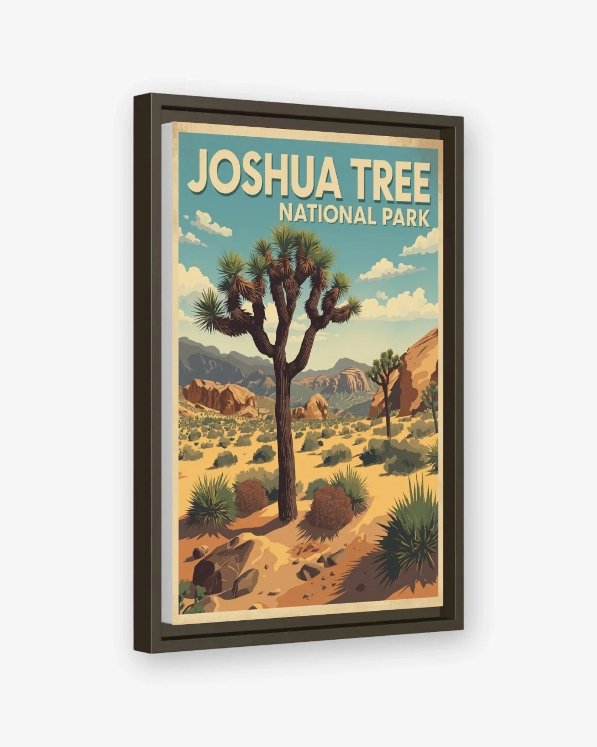 Joshua Tree National Park, USA Canva Espresso Frame Nomad Haus