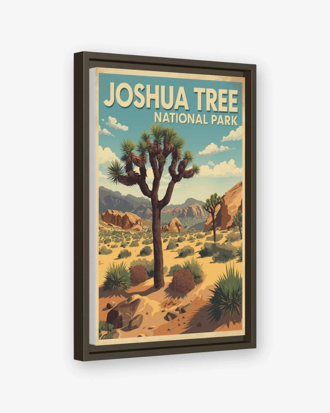 Joshua Tree National Park, USA Canva Espresso Frame Nomad Haus