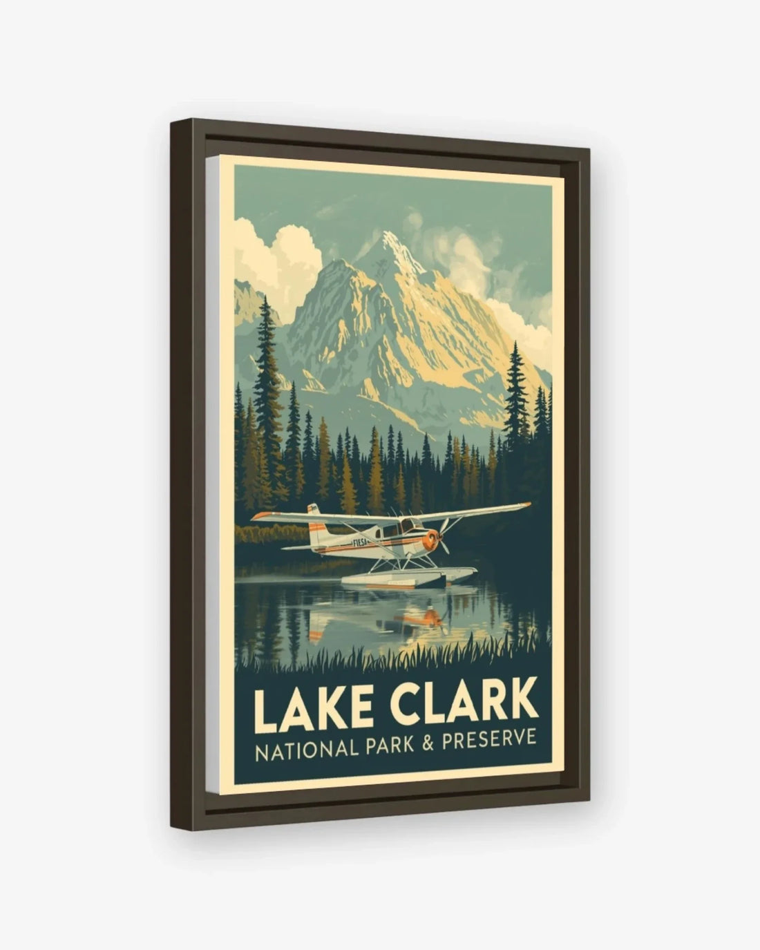 Lake Clark National Park, USA Canva Espresso Frame Nomad Haus