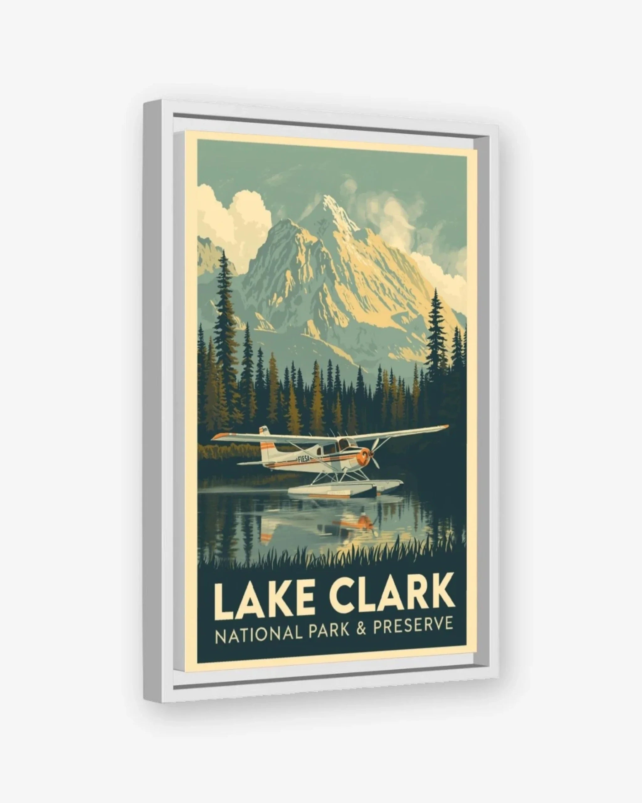 Lake Clark National Park, USA Canvas White Frame Nomad Haus