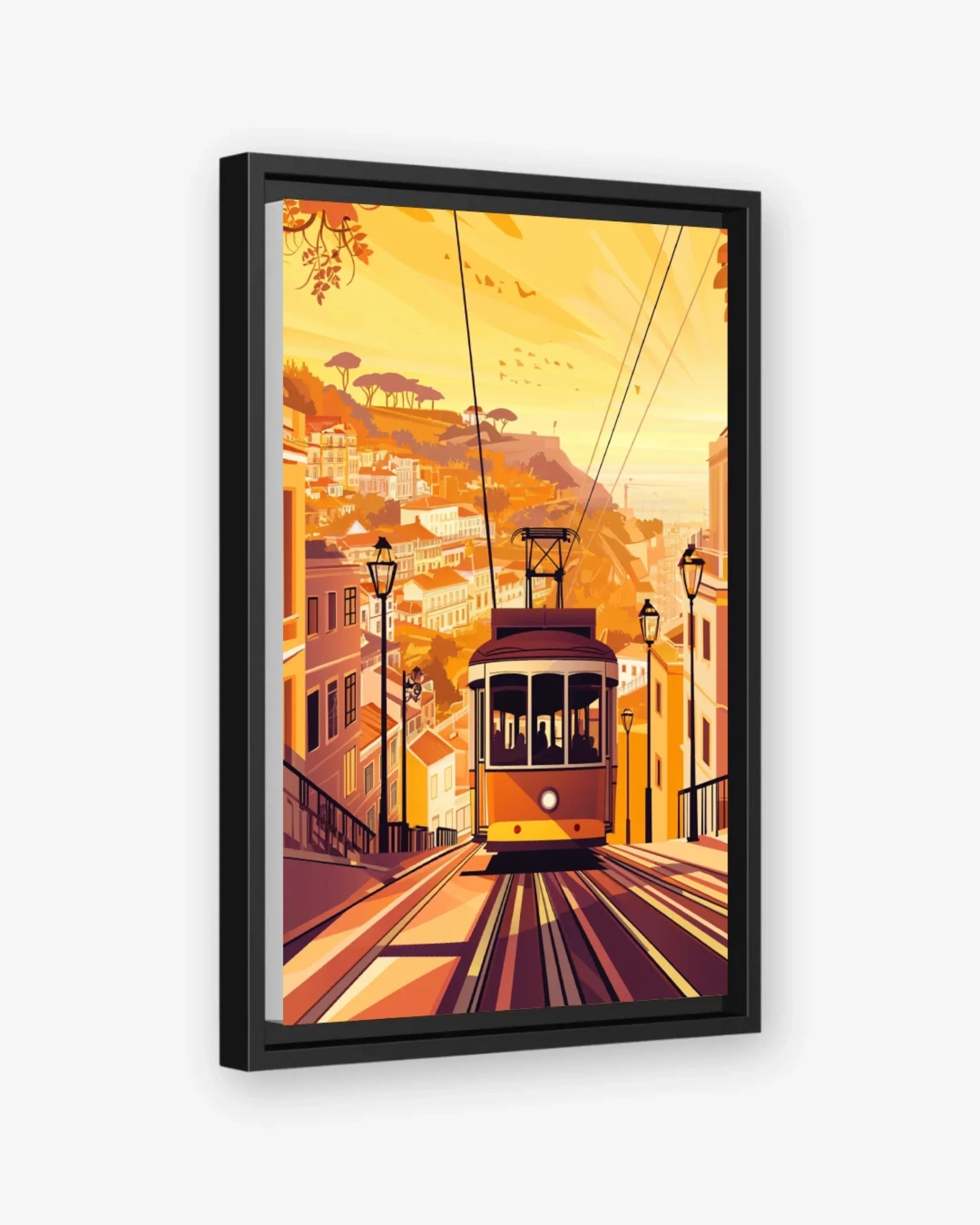 Lisbon Ascent Canvas Black Frame Nomad Haus