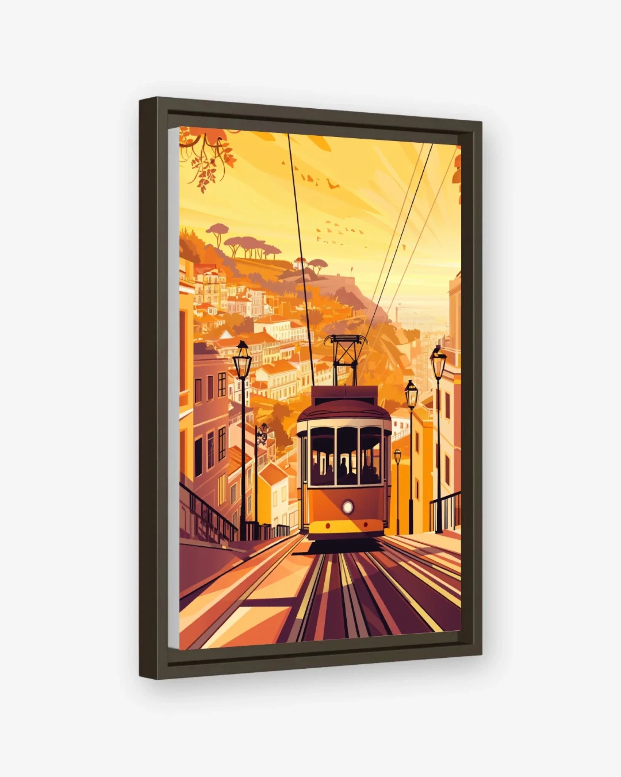 Lisbon Ascent Canvas Espresso Frame Nomad Haus