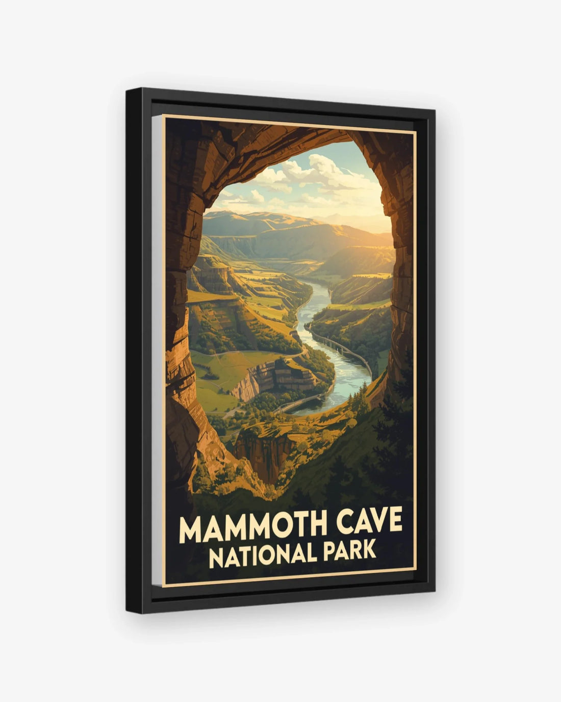 Mammoth_Cave_National_Park_USA canvas with black frame