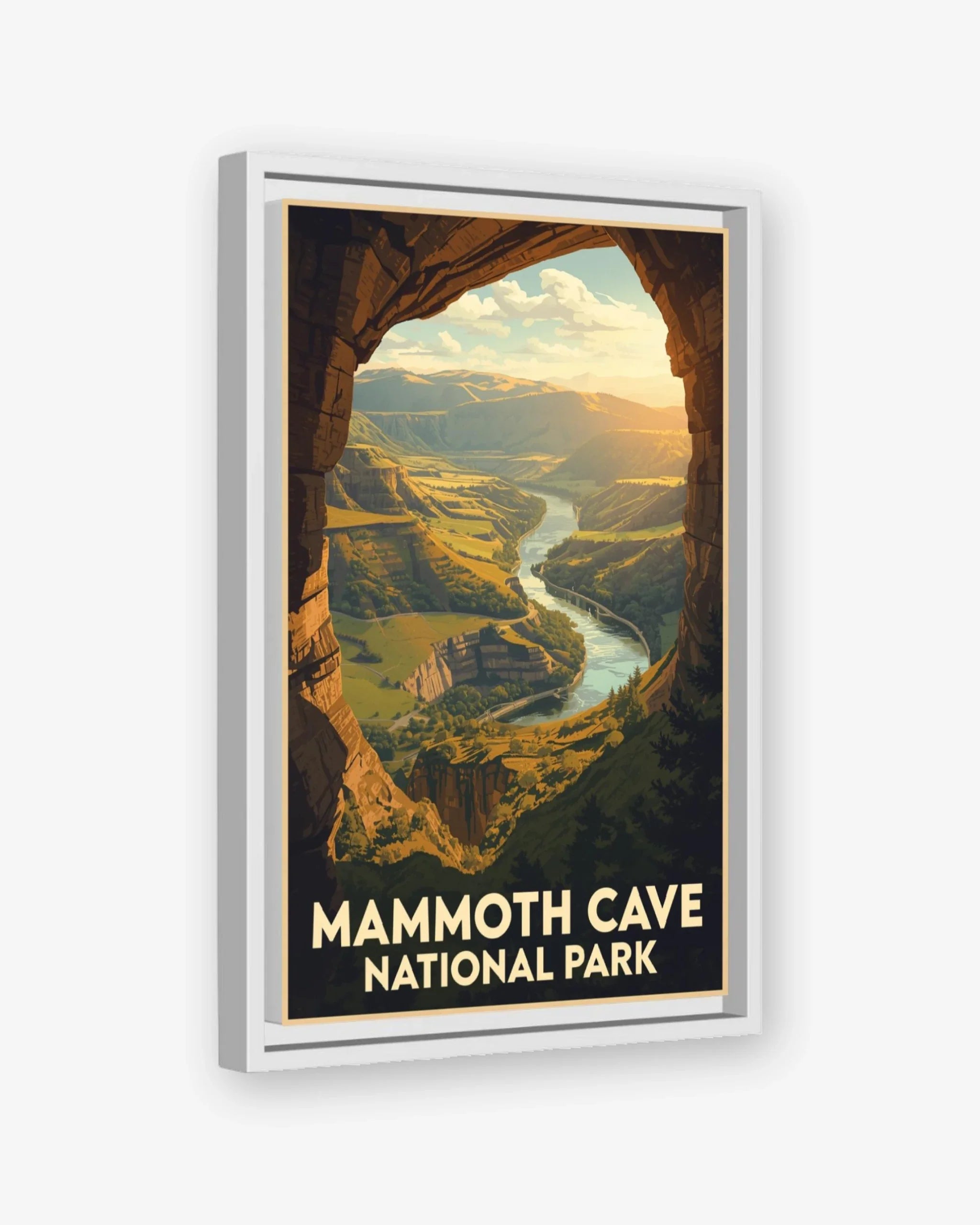 Mammoth_Cave_National_Park_USA canvas with white frame