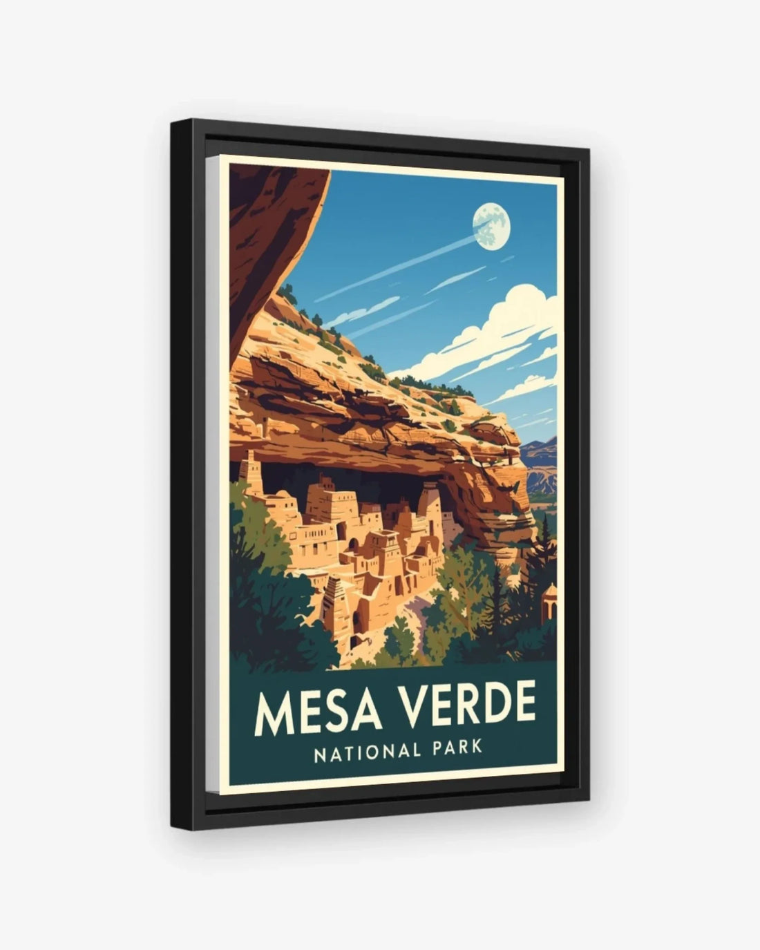 Mesa Verde National Park, USA Canvas Black Frame Nomad Haus