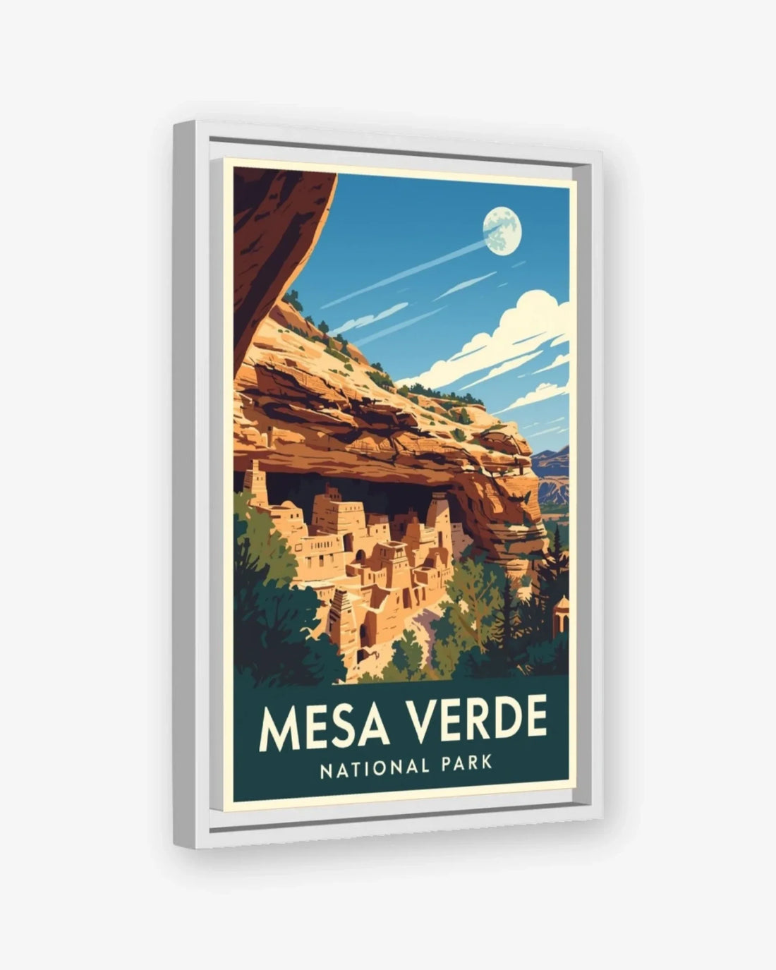 Mesa Verde National Park, USA Canvas White Frame Nomad Haus